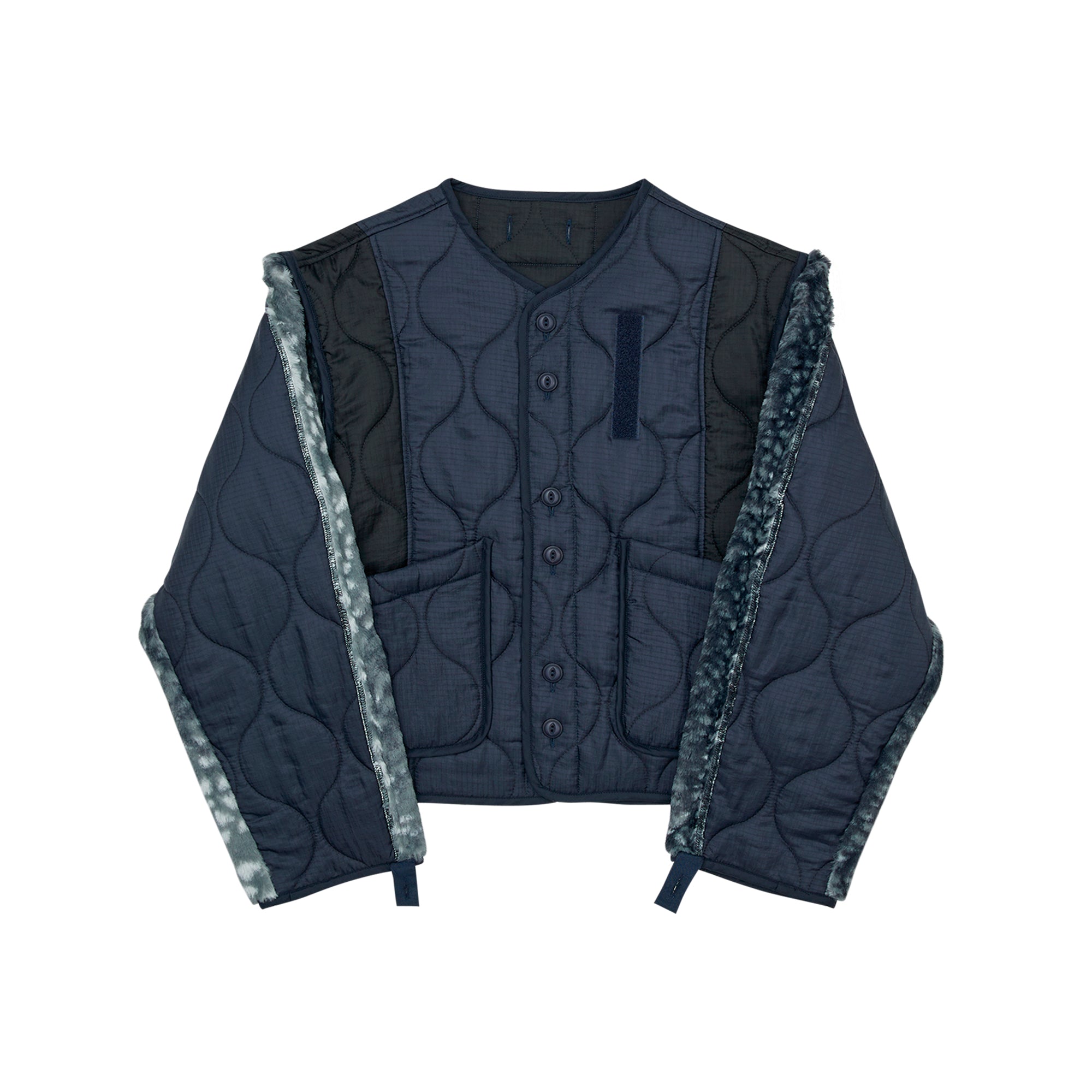 G63104_NV | PADDING SHORT LINER JACKET-NV【GORT_ゴート】