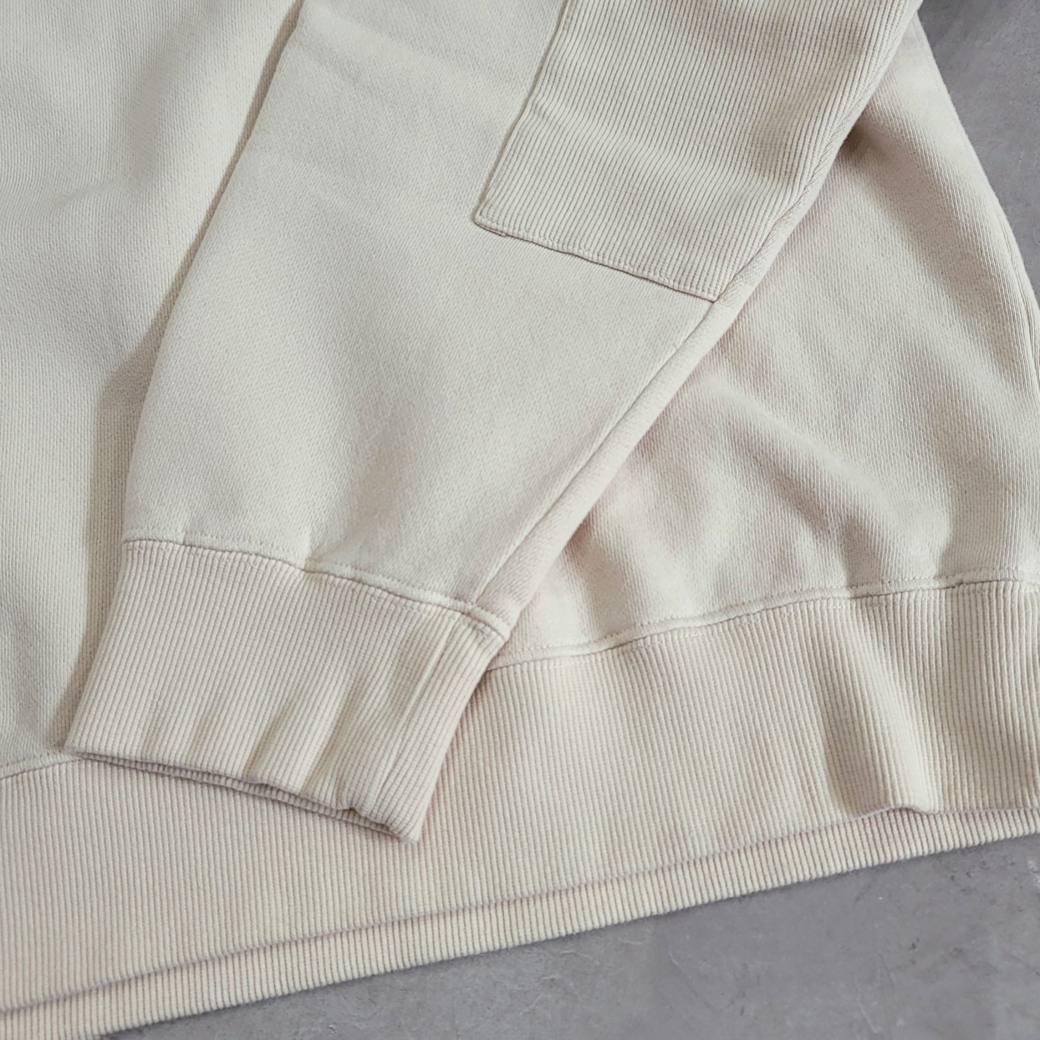 No:VOO-1192_IVORY | Name:ELVOO PATCH CREW | Color:Ivory【VOO_ヴォー】【入荷予定アイテム・入荷連絡可能】