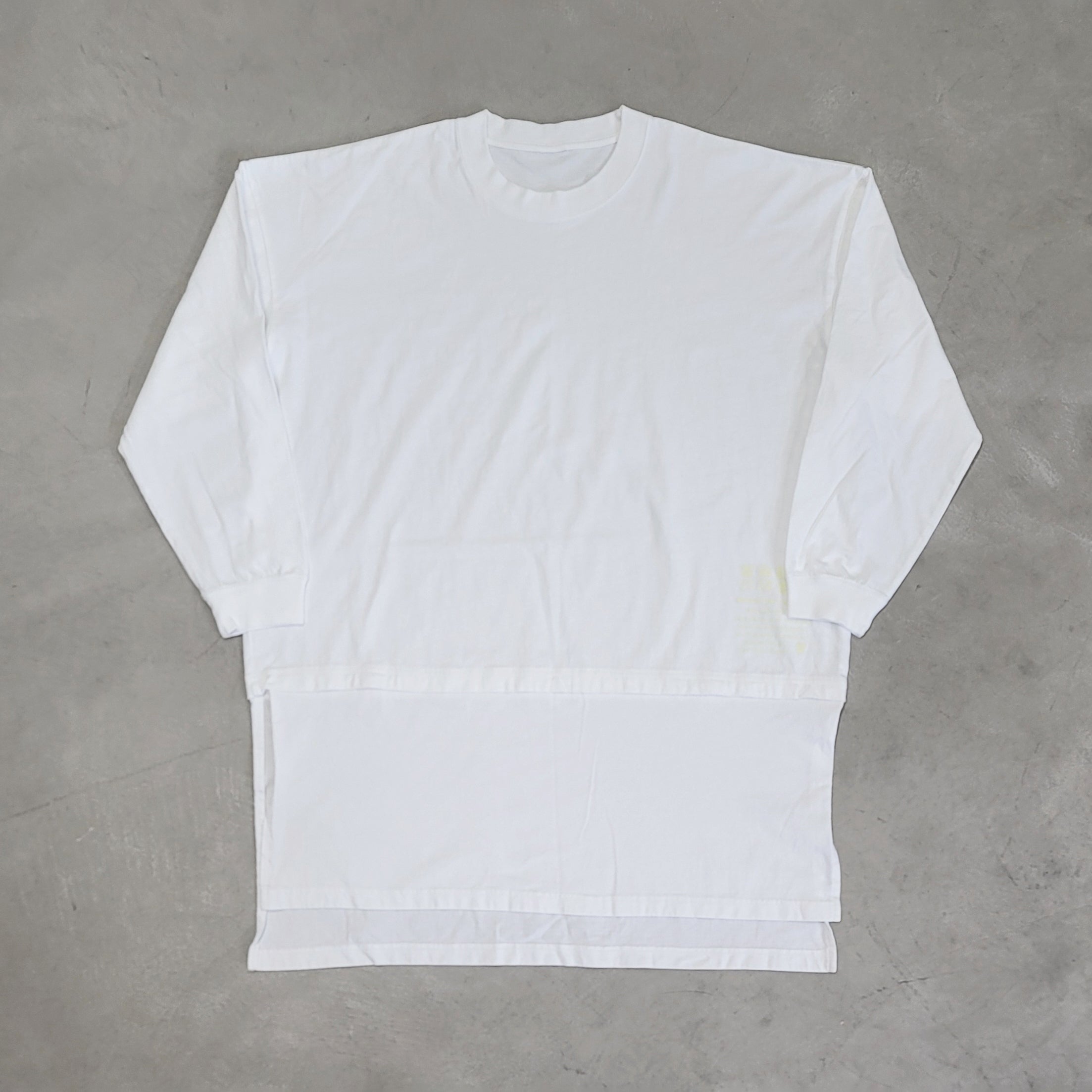 VOO-1213_White | D.I.Y LONG LONG TEE | Color:White【VOO_ヴォー】【入荷予定アイテム・入荷連絡可能】