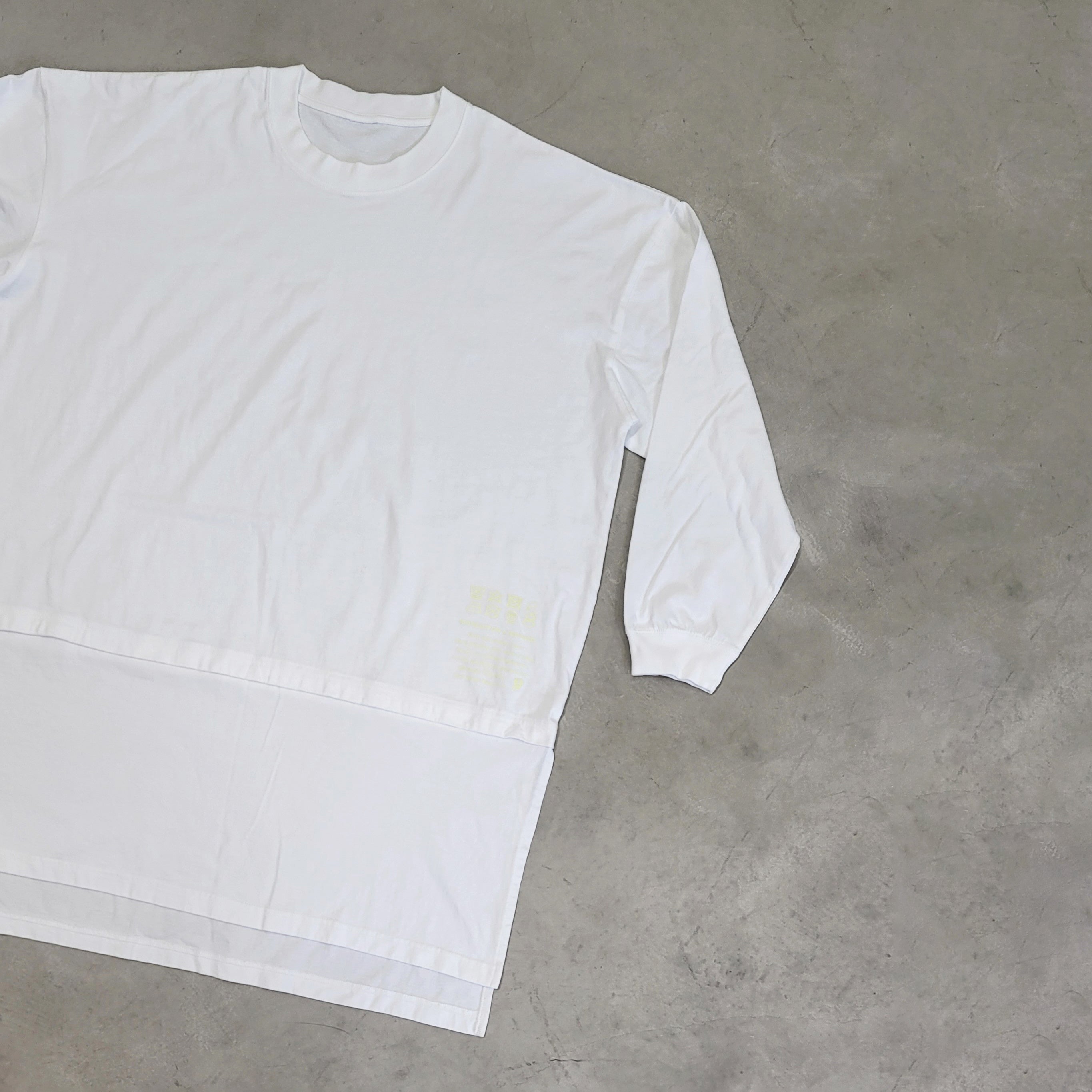 VOO-1213_White | D.I.Y LONG LONG TEE | Color:White【VOO_ヴォー】【入荷予定アイテム・入荷連絡可能】