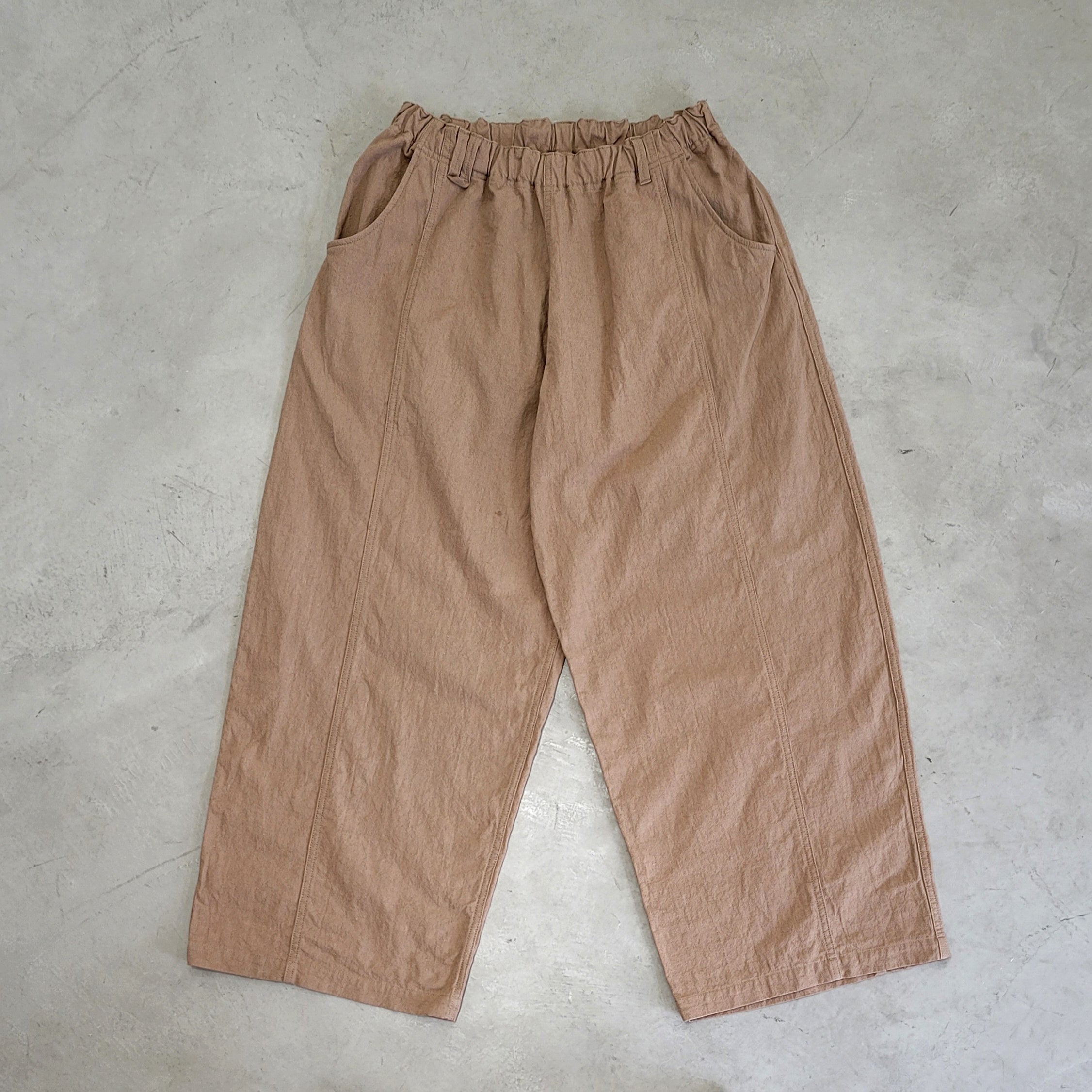 VOO-1223_Camel | LINEN BALLOON EZ | Color:Camel【VOO_ヴォー】【入荷予定アイテム・入荷連絡可能】