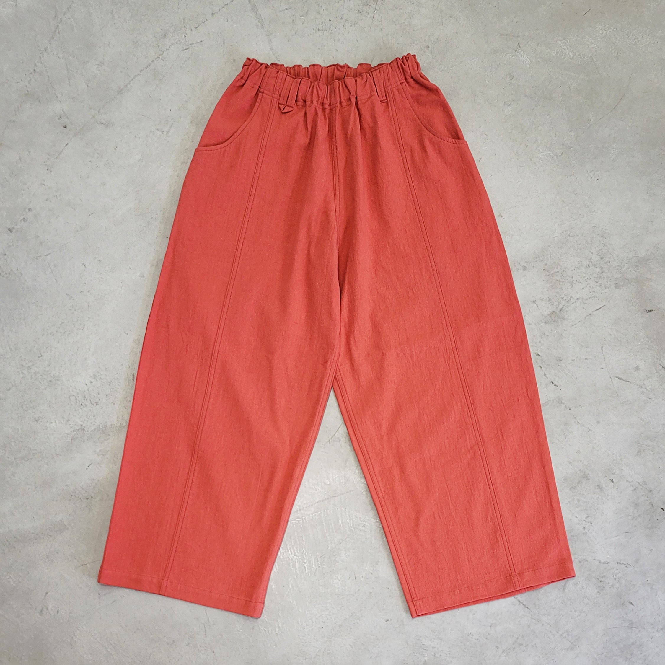 VOO-1223_Soft Red | LINEN BALLOON EZ | Color:Soft Red【VOO_ヴォー】【入荷予定アイテム・入荷連絡可能】