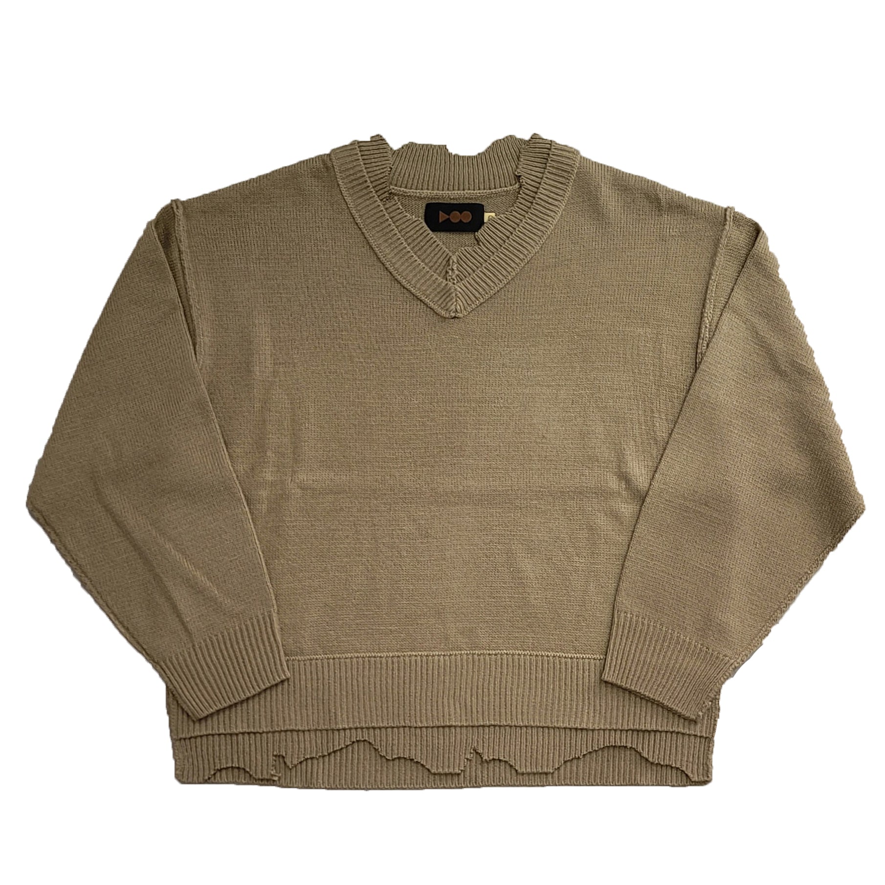 TRICKY V DAMAGED KNIT | Color_Mocha | No_voo-1240_mocha【VOO_ヴォー】【入荷予定アイテム・入荷連絡可能】