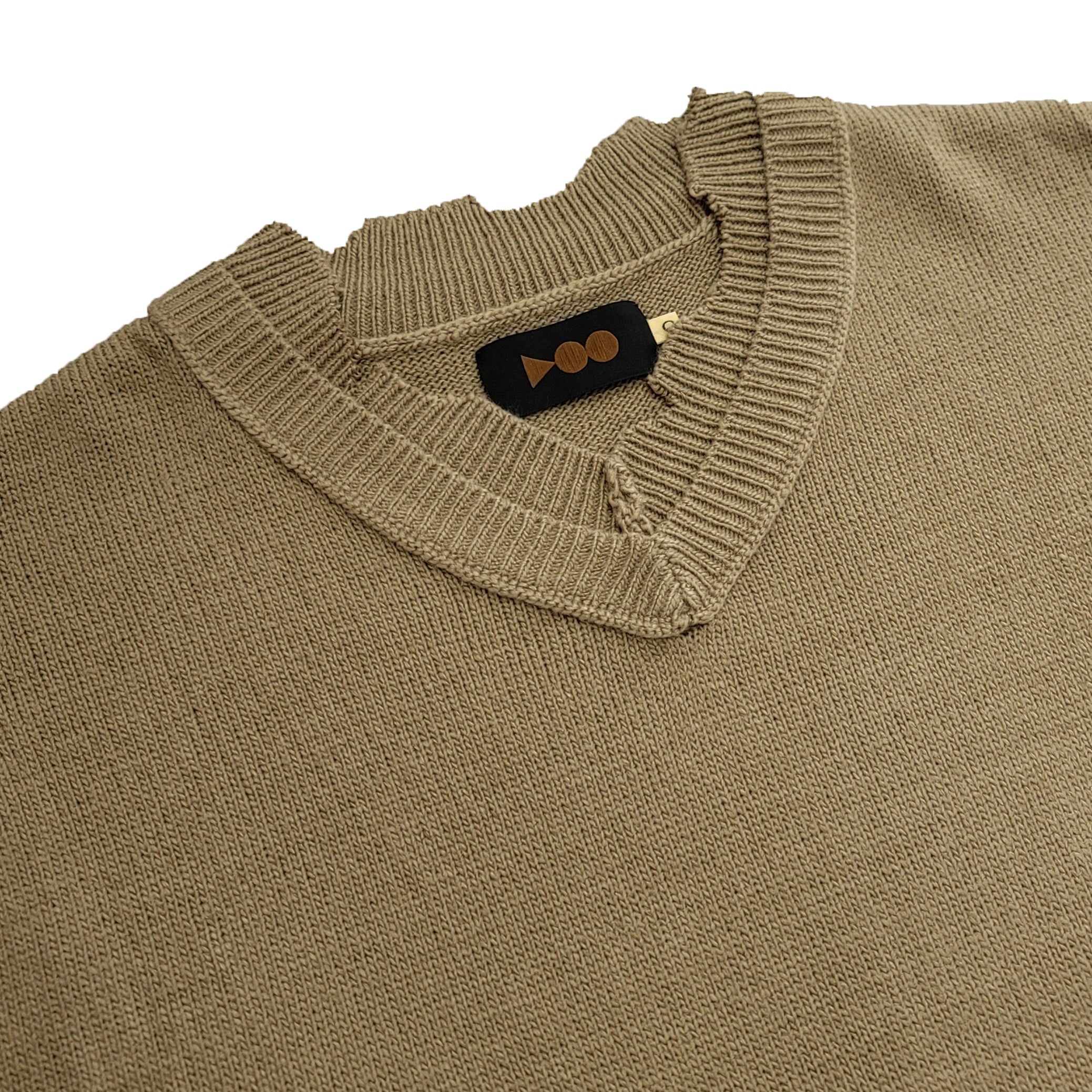 TRICKY V DAMAGED KNIT | Color_Mocha | No_voo-1240_mocha【VOO_ヴォー】【入荷予定アイテム・入荷連絡可能】
