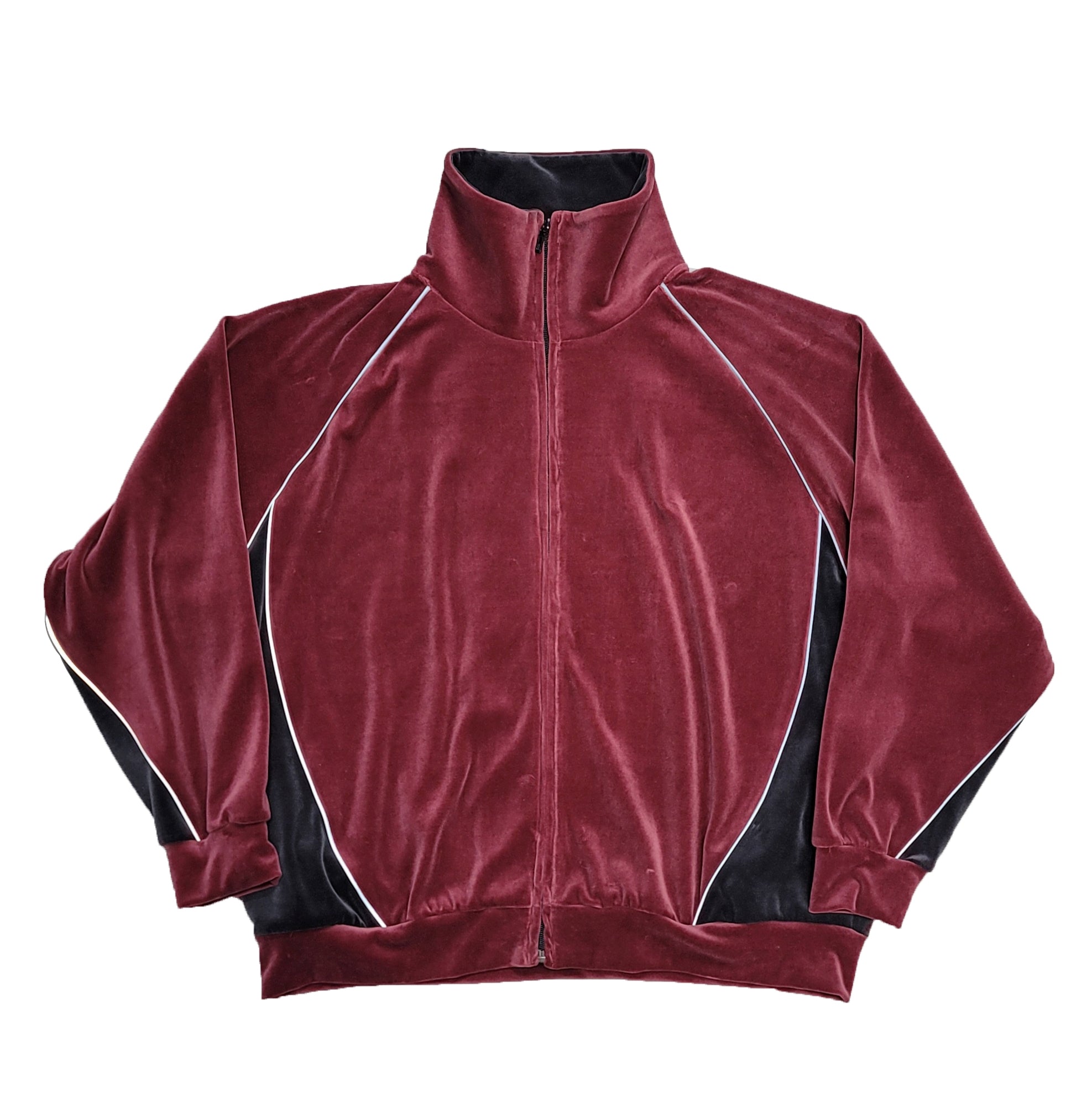 VELOUR TRACK JACKET | Color_Wine | No_voo-1242_wine【VOO_ヴォー】【入荷予定アイテム・入荷連絡可能】
