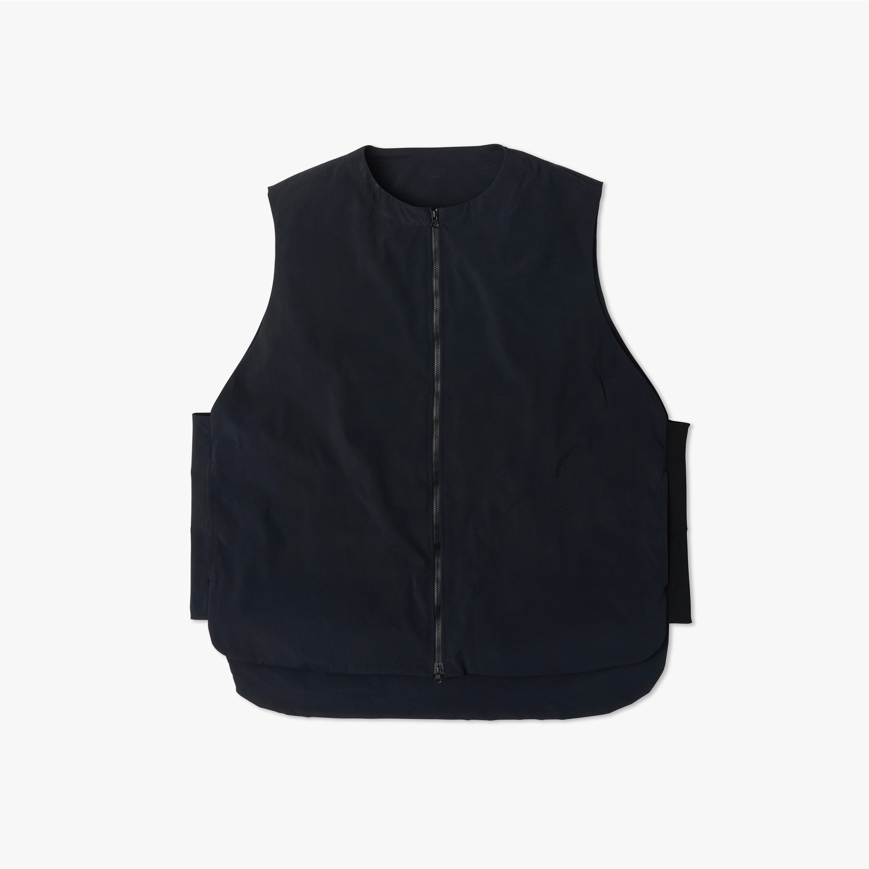 _158_Dark Navy | ジッパーベスト | Color:Dark Navy【UNTRACE_アントレース】