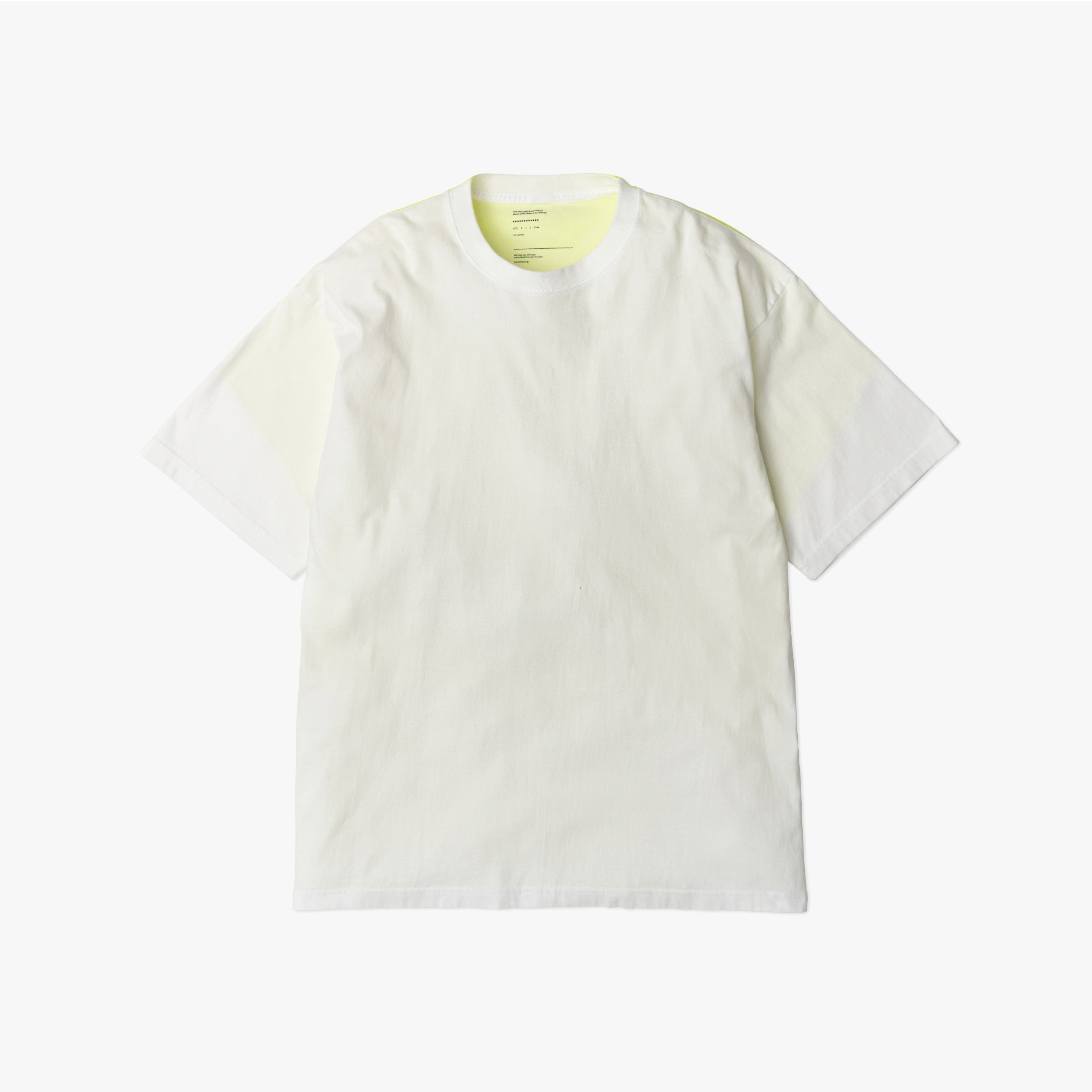 _180_White / Yellow | Tee S/S_6 | Color:White / Yellow【UNTRACE_アントレース】