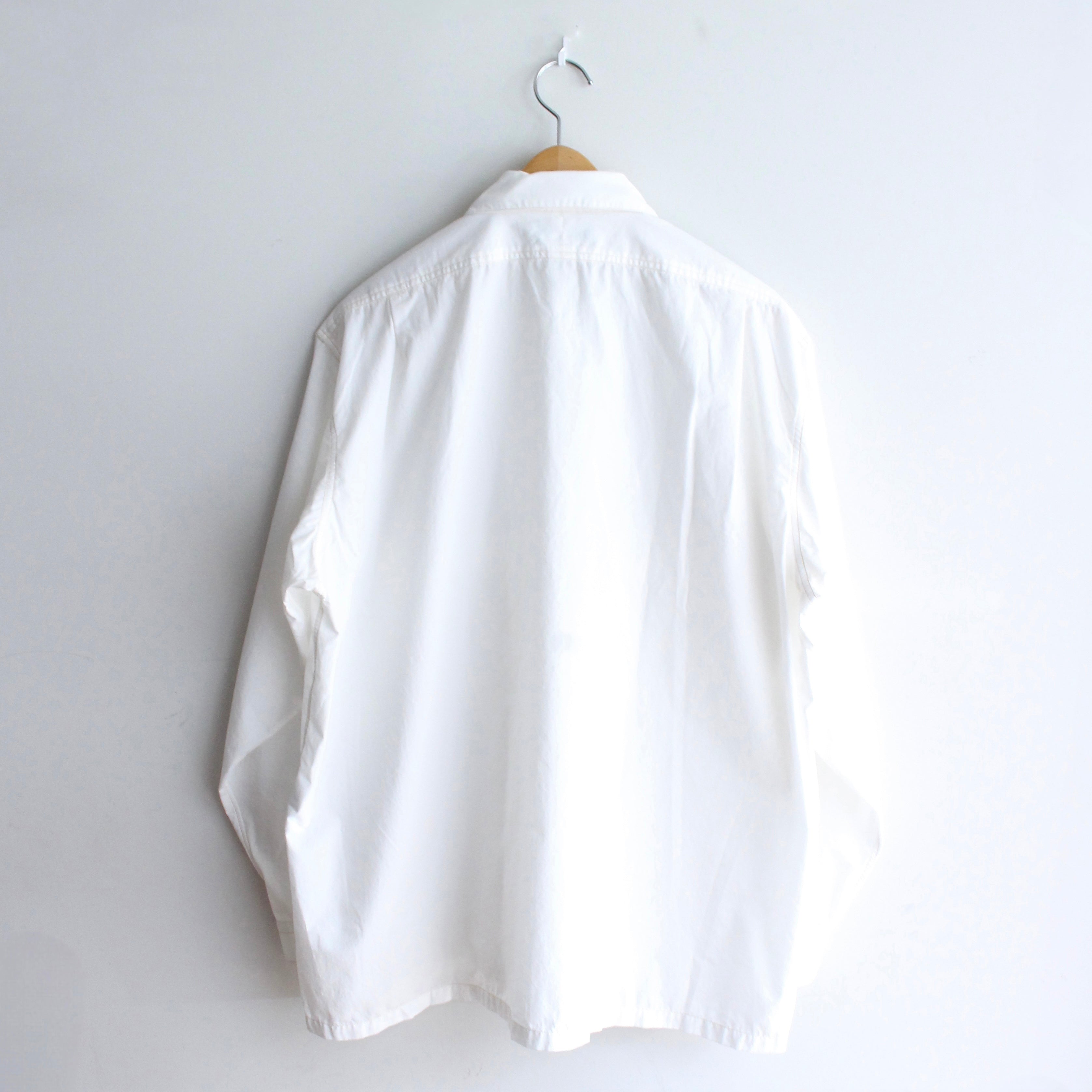 WP-02_White | W POCKET SHIRT-NATURAL WASHER  | Color:White【CATTA SHIRTS_カッタ シャツ】【入荷予定アイテム・入荷連絡可能】