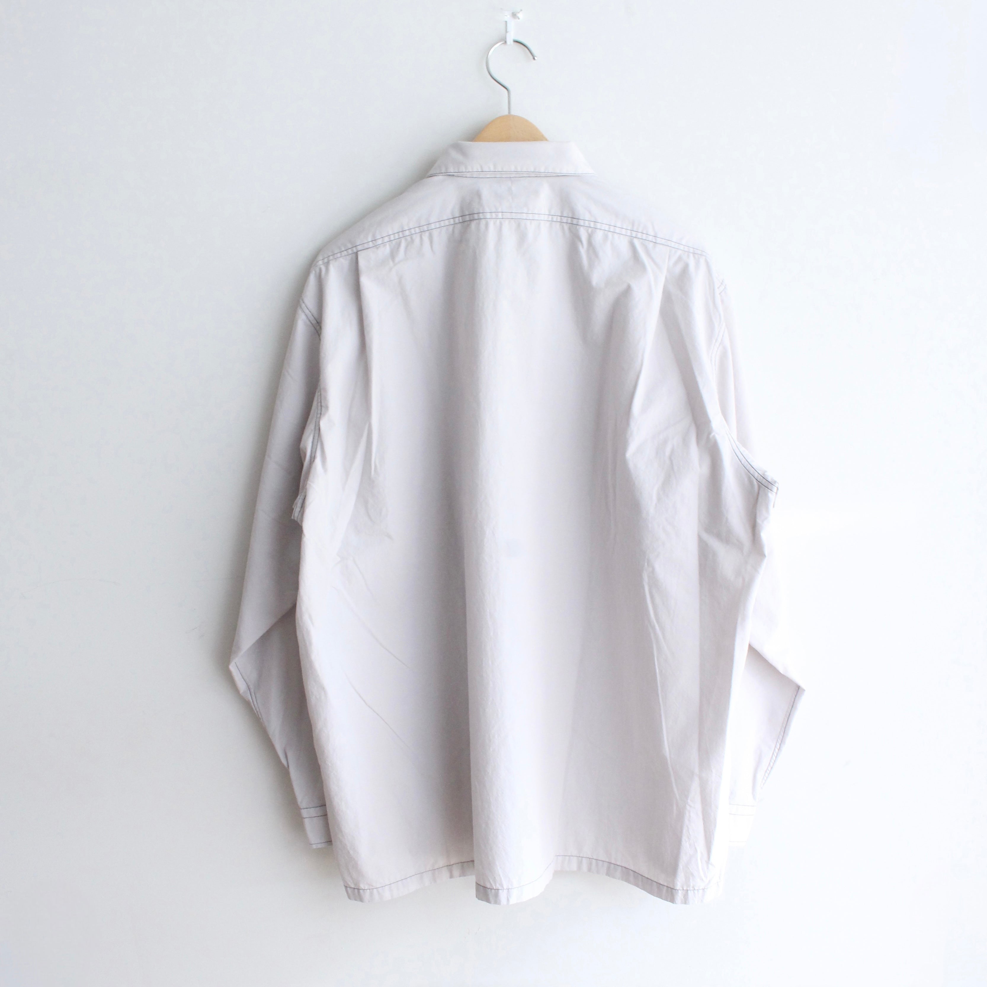 WP-02_Gray | W POCKET SHIRT-NATURAL WASHER  | Color:Gray【CATTA SHIRTS_カッタ シャツ】【入荷予定アイテム・入荷連絡可能】