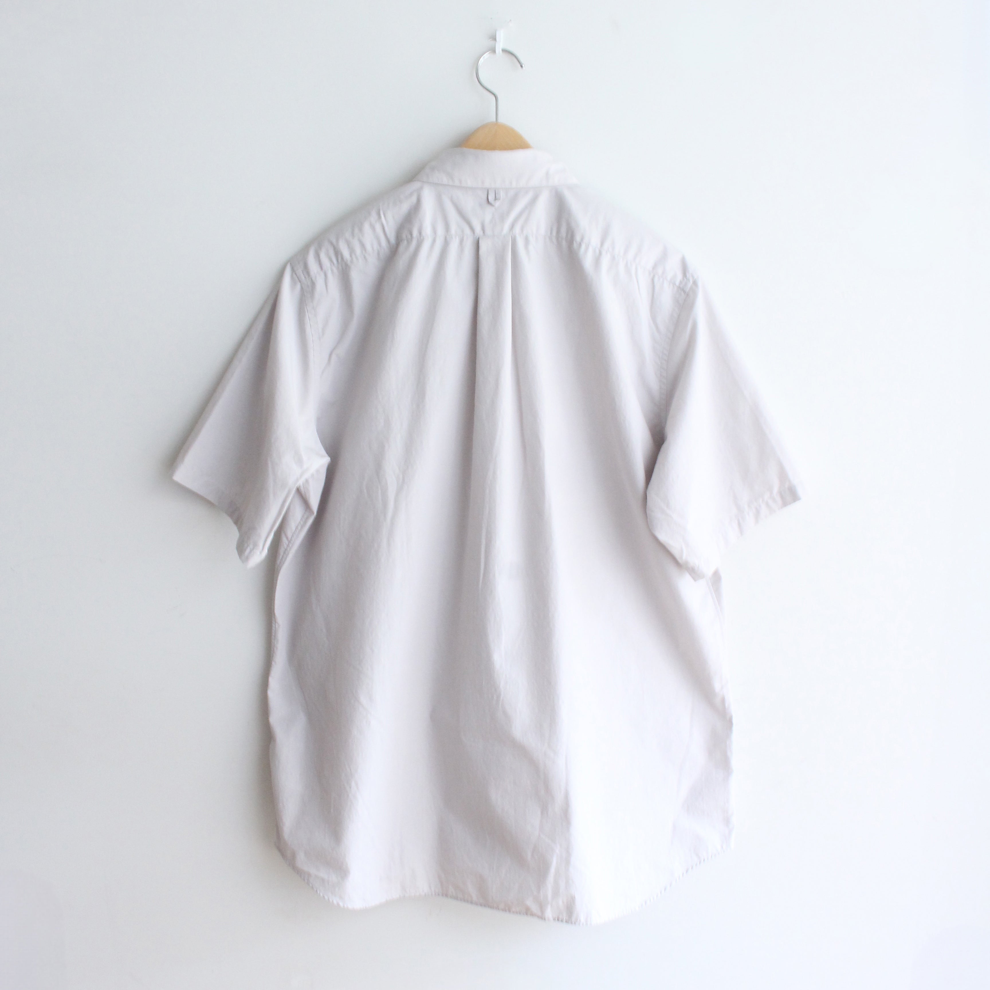 RGS-03_Gray | REGULAR COLLAR S/S SHIRT-NATURAL WASHER | Color:Gray【CATTA SHIRTS_カッタ シャツ】【入荷予定アイテム・入荷連絡可能】