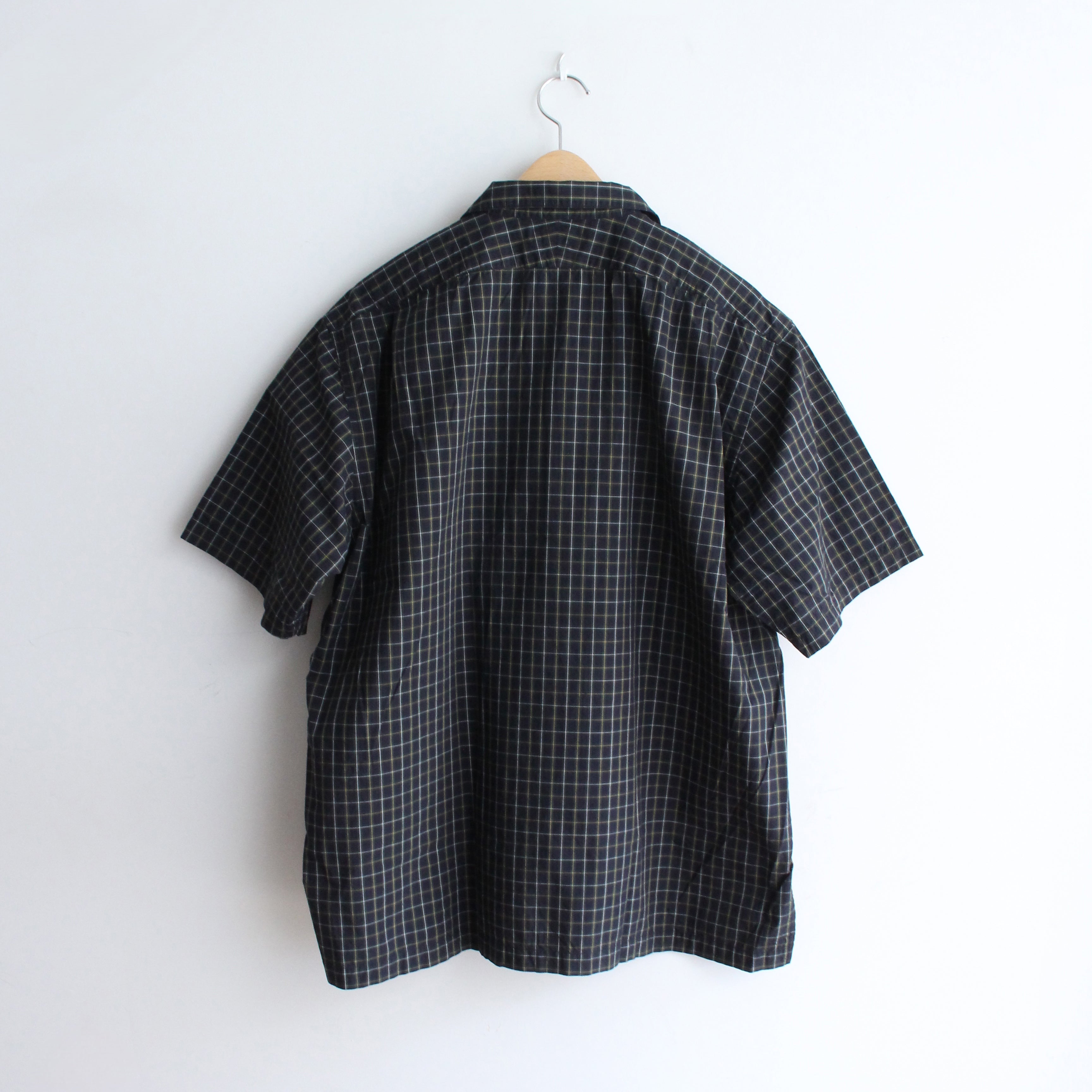 OP-05_Navy | OPEN COLLAR SHIRT-BRITISH CHECK | Color:Navy【CATTA SHIRTS_カッタ シャツ】【入荷予定アイテム・入荷連絡可能】