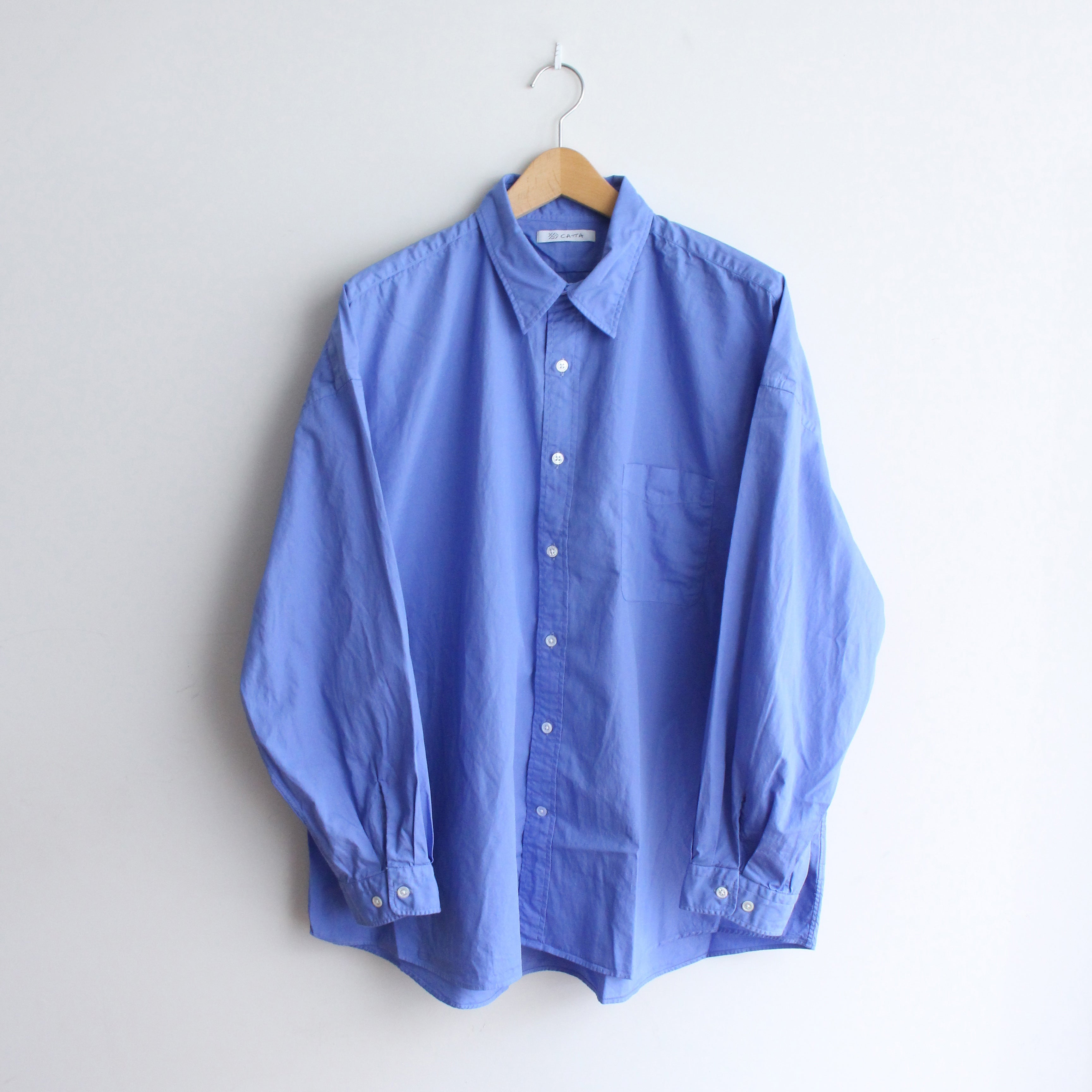 RGW-01_Blue | REGULAR WIDE SHIRT-BROAD | Color:Blue【CATTA SHIRTS_カッタ シャツ】【入荷予定アイテム・入荷連絡可能】