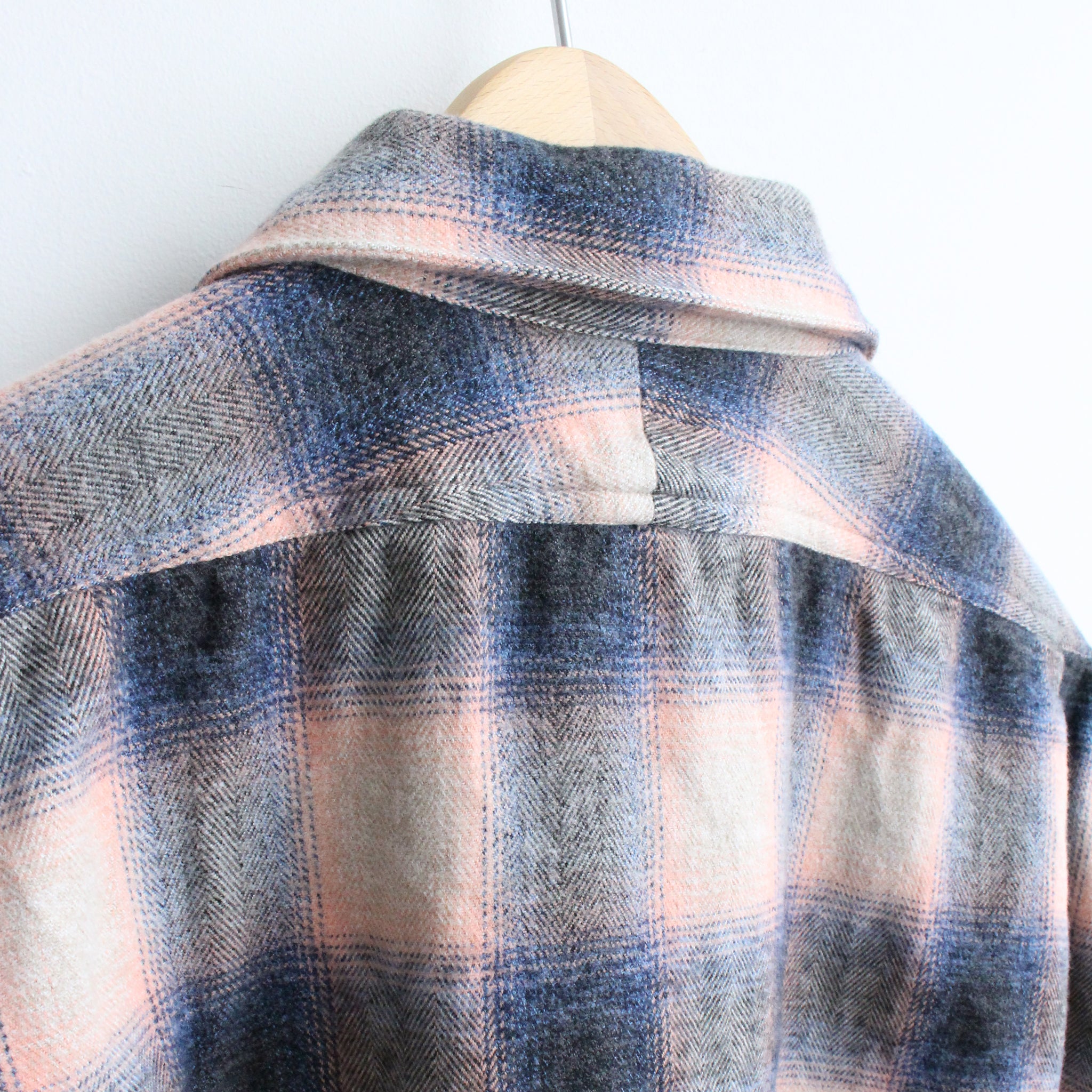 W POCKET SHIRT-OMBRE CHECK | Color_Pink | No_wp-03_pink【CATTA_カッタ】【入荷予定アイテム・入荷連絡可能】