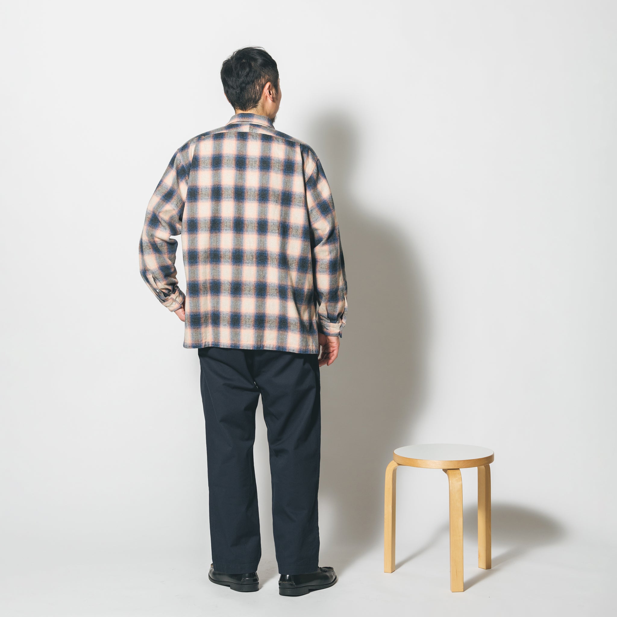 W POCKET SHIRT-OMBRE CHECK | Color_Pink | No_wp-03_pink【CATTA_カッタ】【入荷予定アイテム・入荷連絡可能】