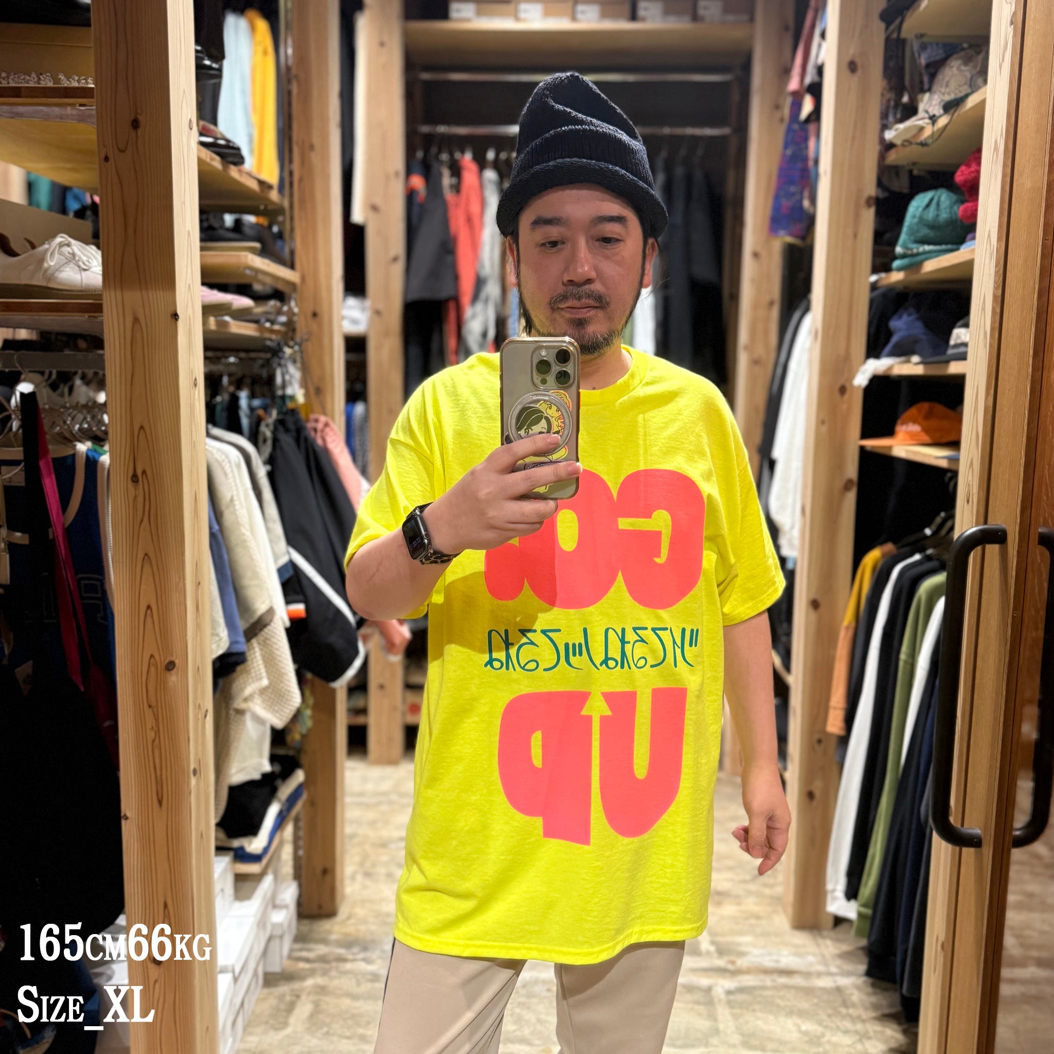 OK-prt-029 | Go Up Tee | Color:Gray/N Yellow【OK_オーケー】【ネコポス選択可能】【archive】