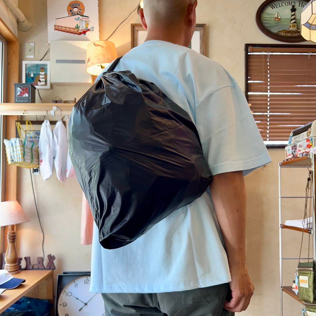 [ RELAX FIT SPORTS №142 ]　 Beams Gym Napsack | Col_Black【RELAX FIT_リラックスフィット】【ネコポス選択可能】