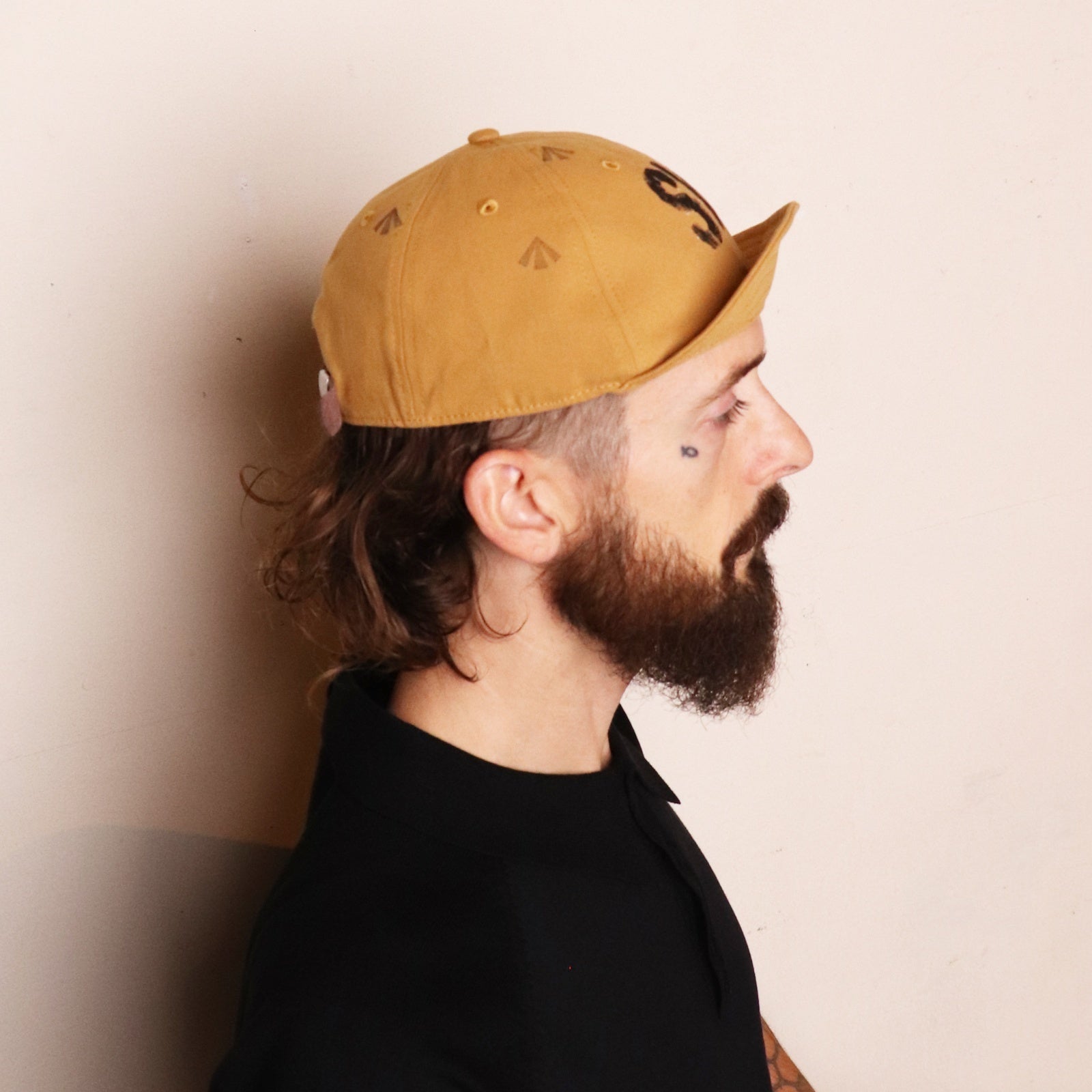 BICYCLE CAP – Beige / Indigo | ORIGINAL JOHN