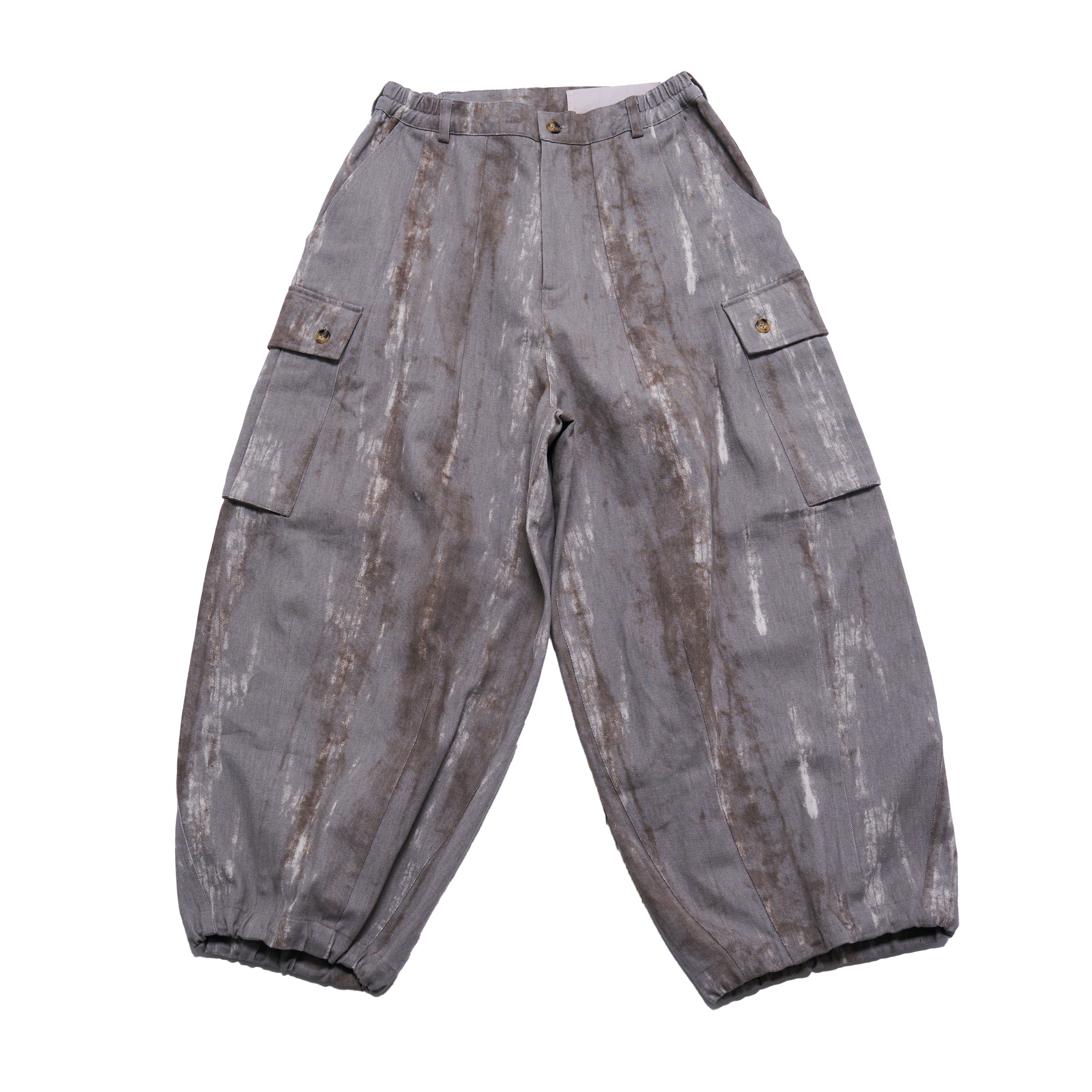 efmm-03_Gray Mix | Twill Balloon Wide Cargo Pants | Color:Gray Mix【EFFECTEN_エフェクテン】【入荷予定アイテム・入荷連絡可能】