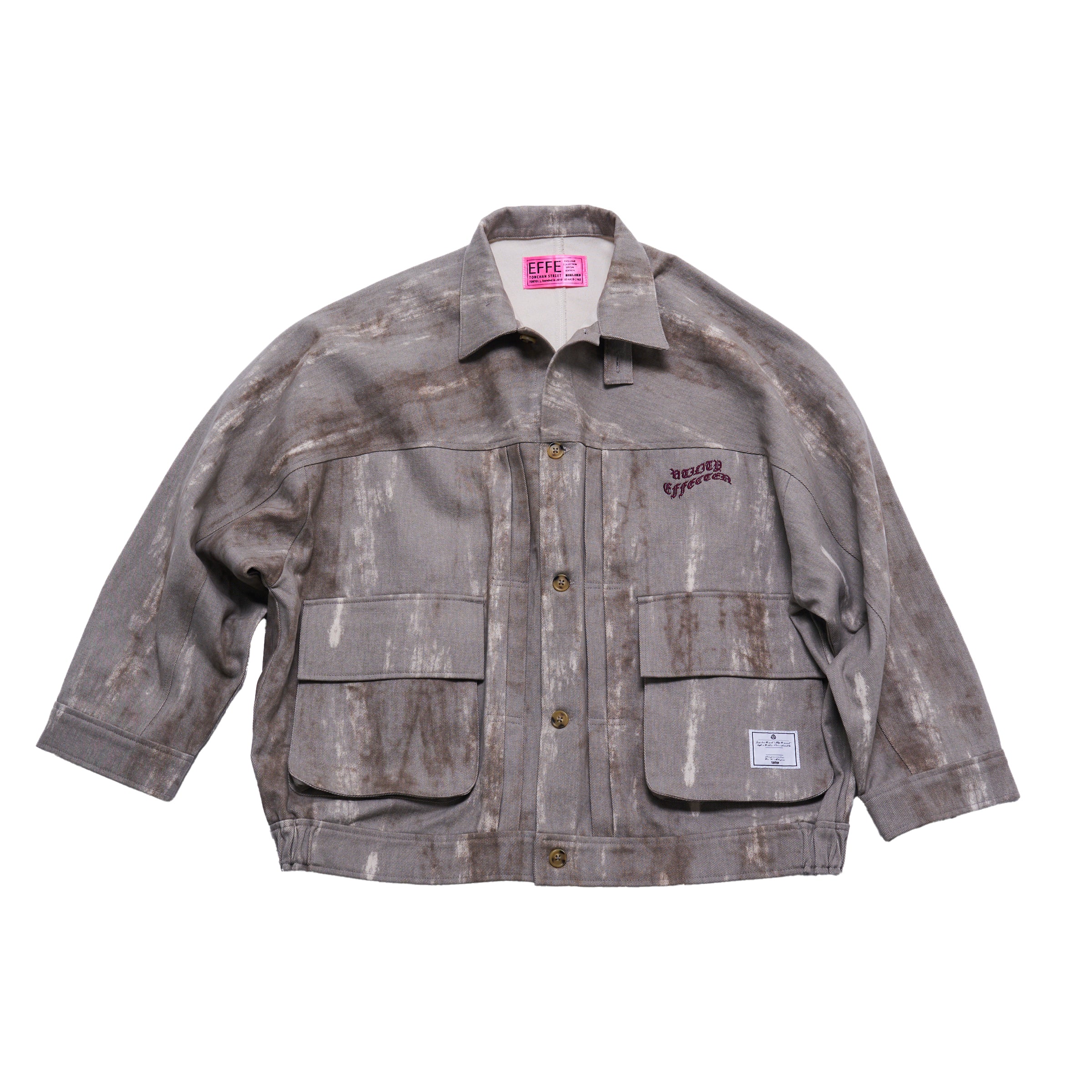 efmm-02_Gray Mix | Twill Hunting Jacket | Color:Gray Mix【EFFECTEN_エフェクテン】【入荷予定アイテム・入荷連絡可能】