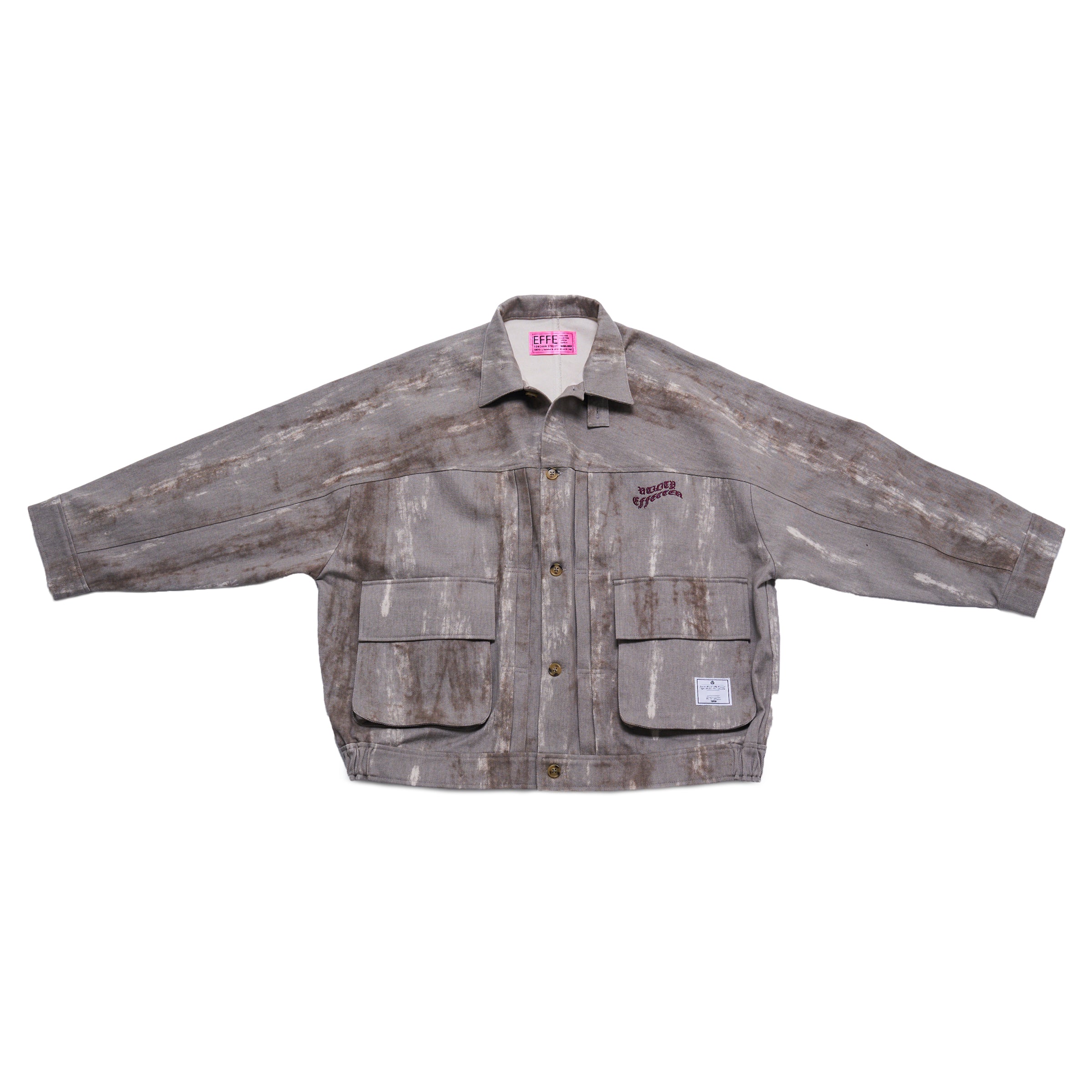 efmm-02_Gray Mix | Twill Hunting Jacket | Color:Gray Mix【EFFECTEN_エフェクテン】【入荷予定アイテム・入荷連絡可能】