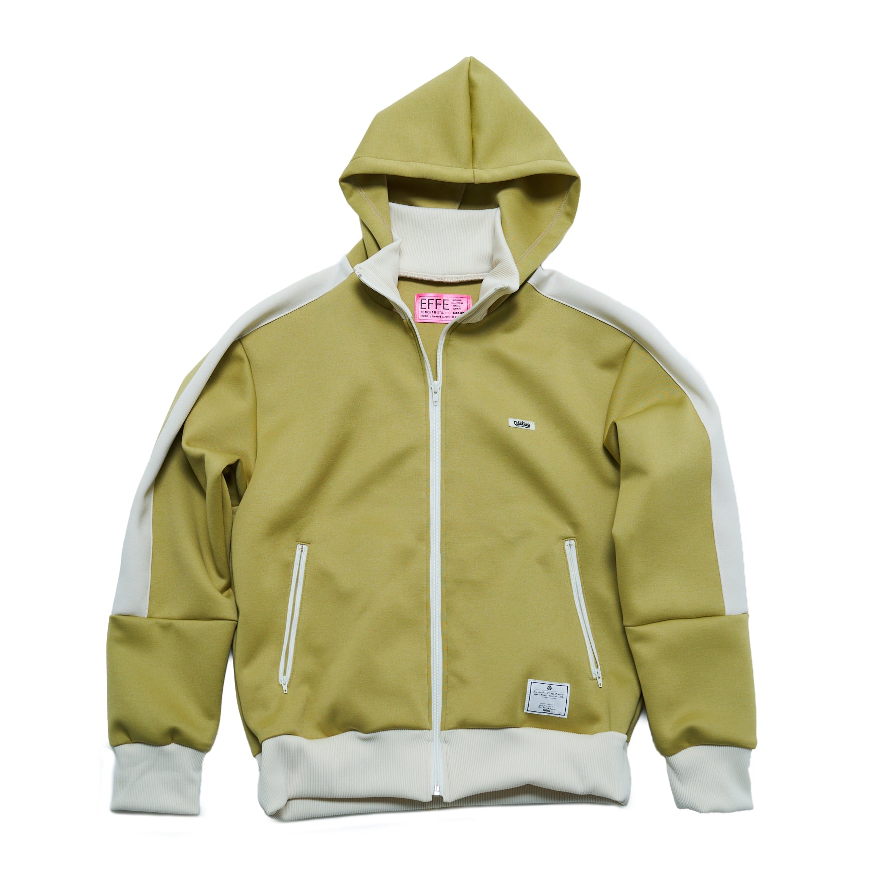 efmm-15_Pistàcchio | High Neck Zip Hoodie | Color:Pistàcchio【EFFECTEN_エフェクテン】【入荷予定アイテム・入荷連絡可能】