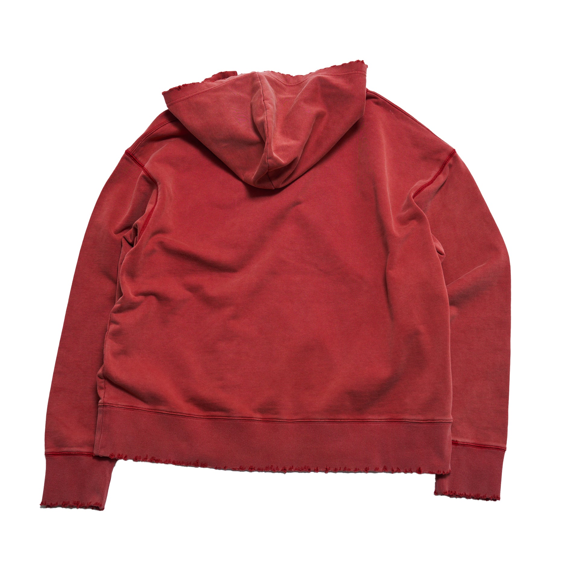 efmm-19_Red | Colorless Half Zip Hoodie | Color:Red【EFFECTEN_エフェクテン】【入荷予定アイテム・入荷連絡可能】