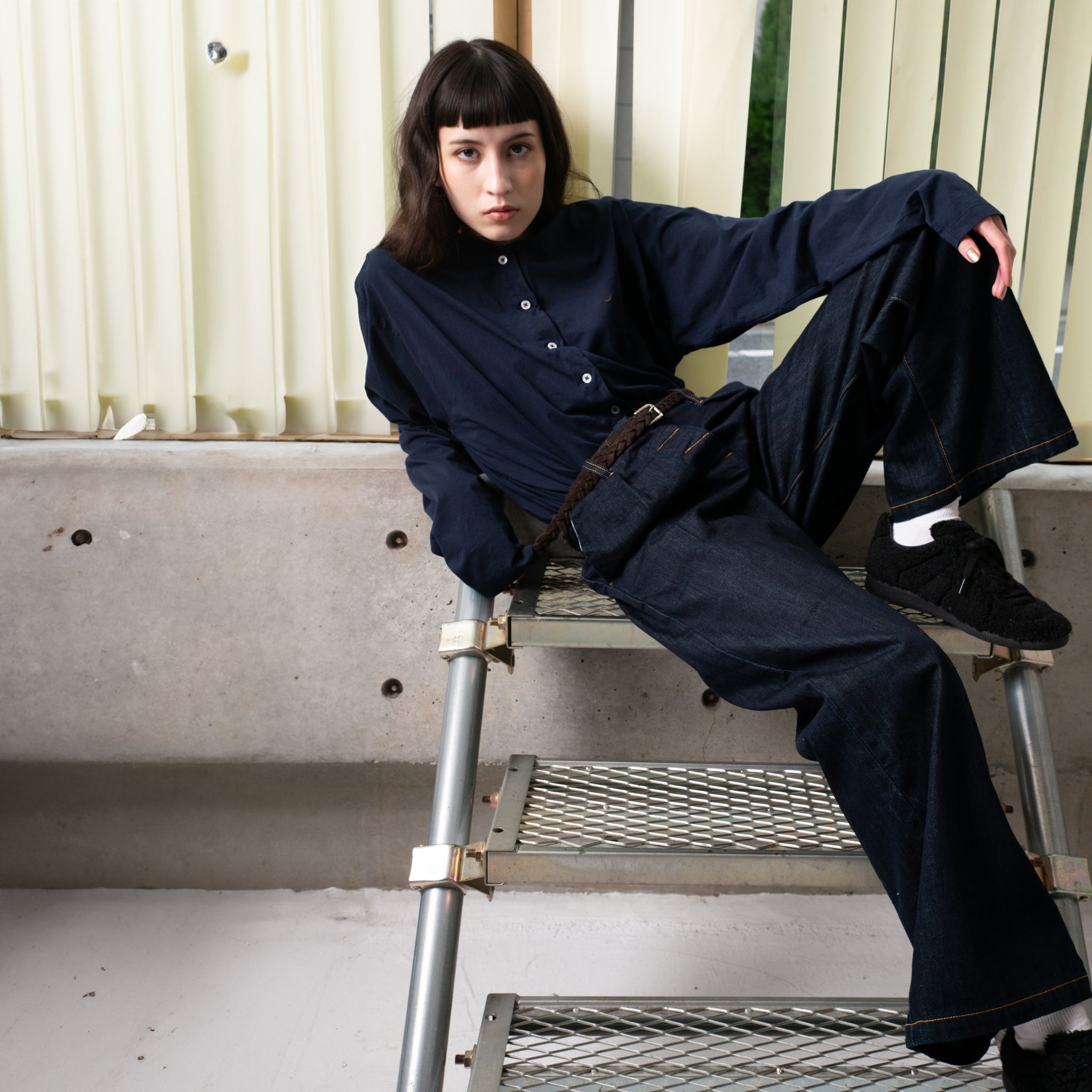 HIGH RISE BAGGY PANTS | Color_One Wash | No_242-304so_one wash【CaRouseLamBRa_ケラウズランブラ】【入荷予定アイテム・入荷連絡可能】
