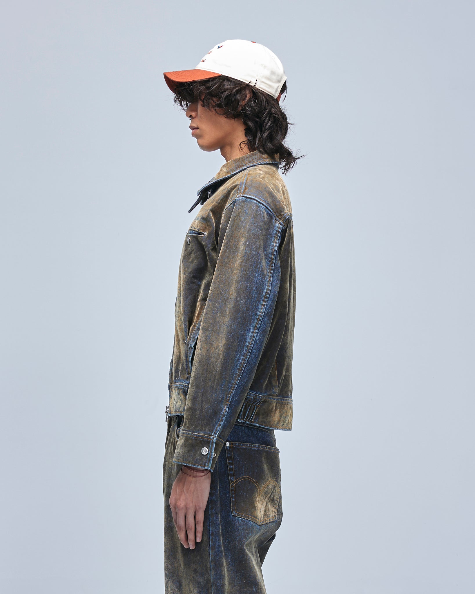 Tucked worker jacket | Color_Washed Velvet | No_pla25awj17-1_washed velvet【PLATEAU STUDIO_プラトー スタジオ】【入荷予定アイテム・入荷連絡可能】