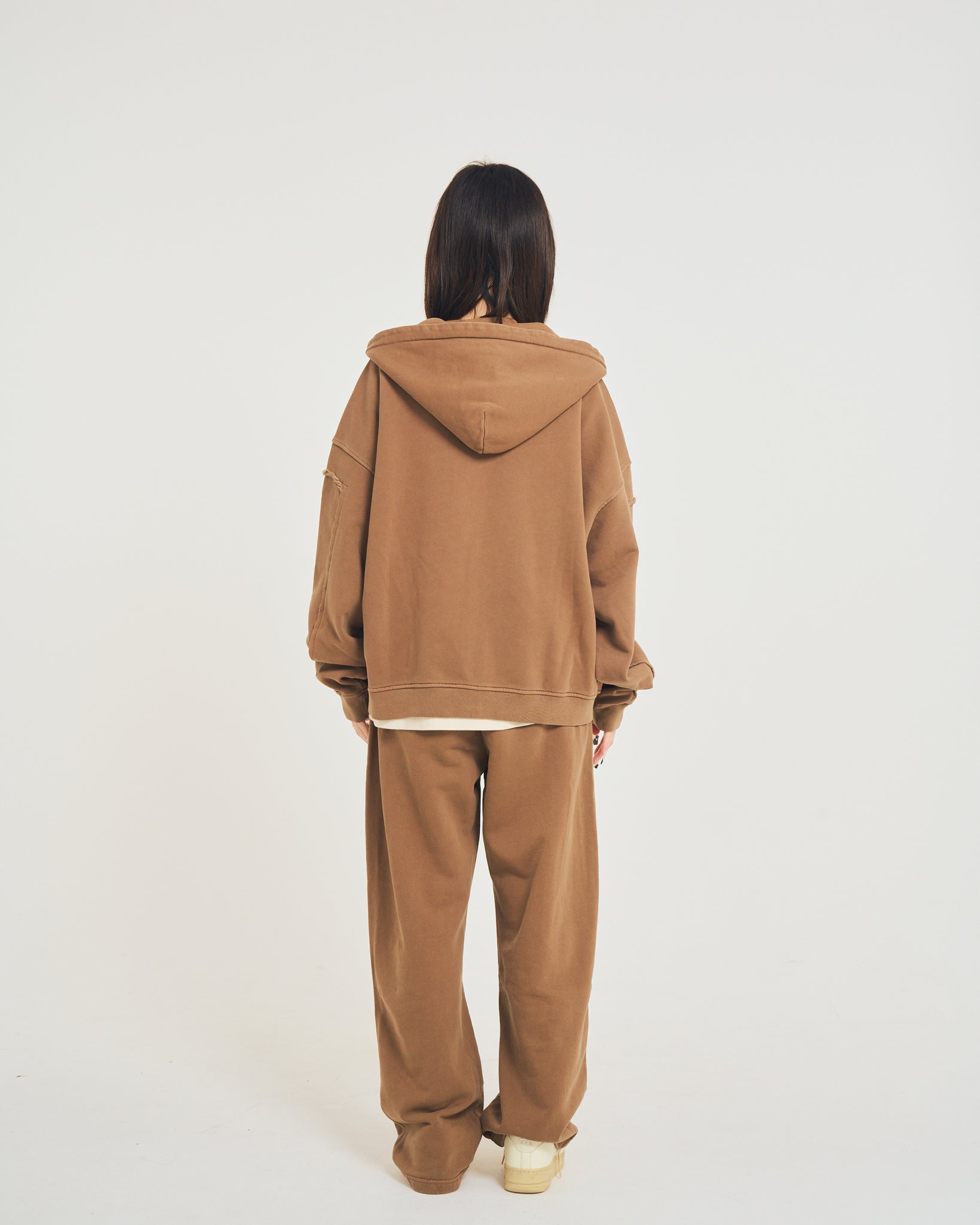 Wide easy sweat pants | Color_Camel | No_efsal-04_Camel【EFFECTEN_エフェクテン】【入荷予定アイテム・入荷連絡可能】