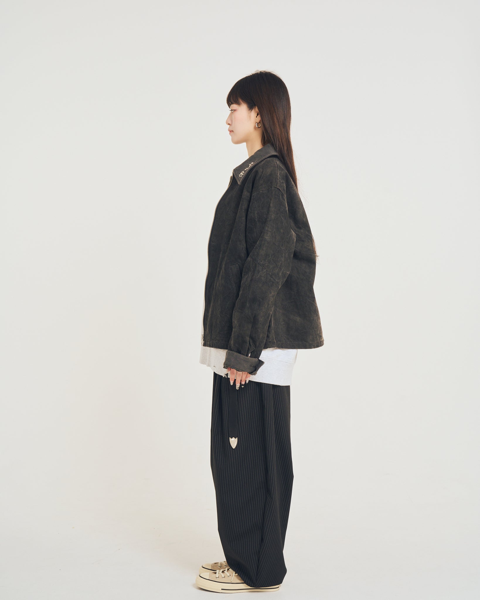 Studs work jacket – Black | EFFECTEN