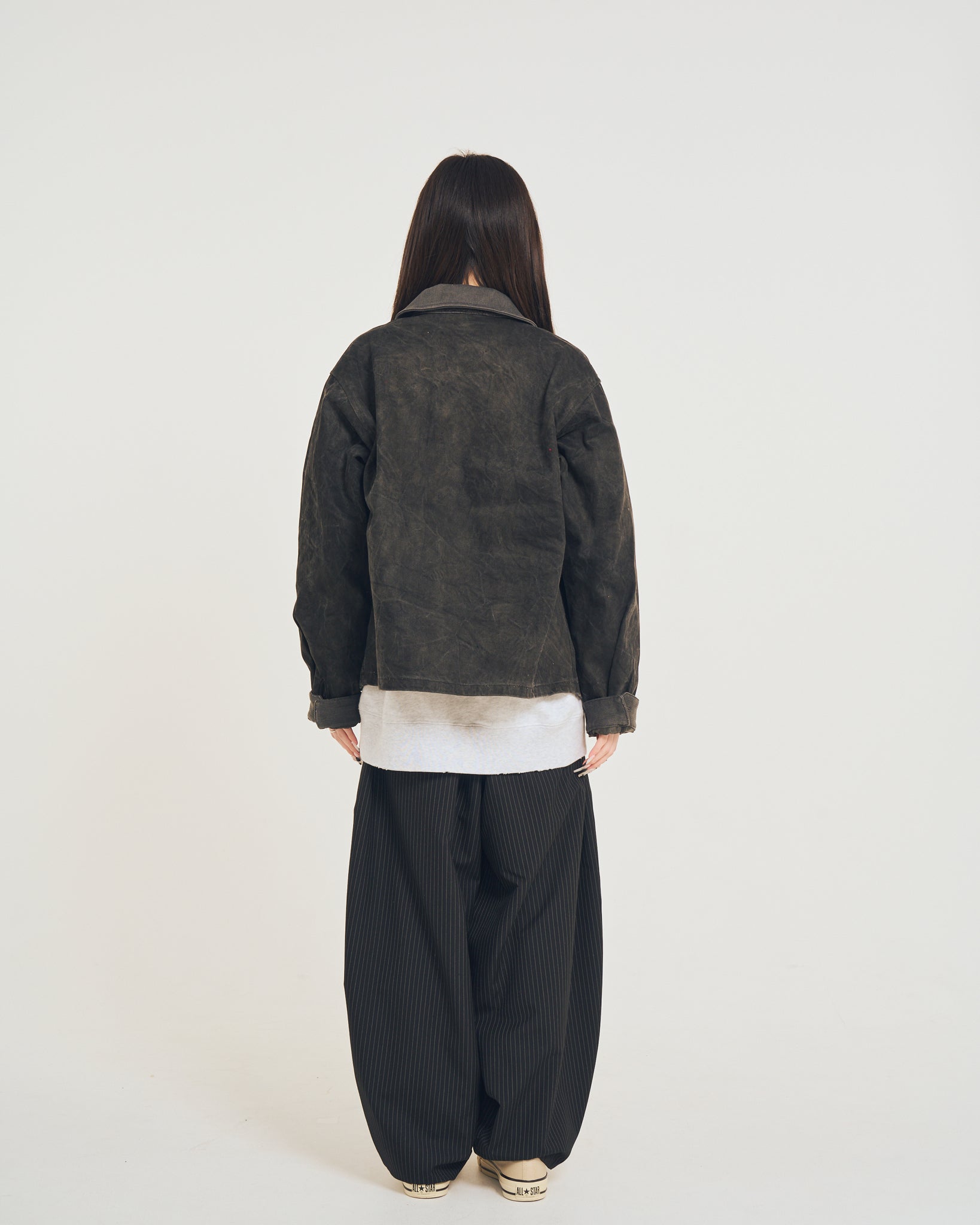 Studs work jacket – Black | EFFECTEN