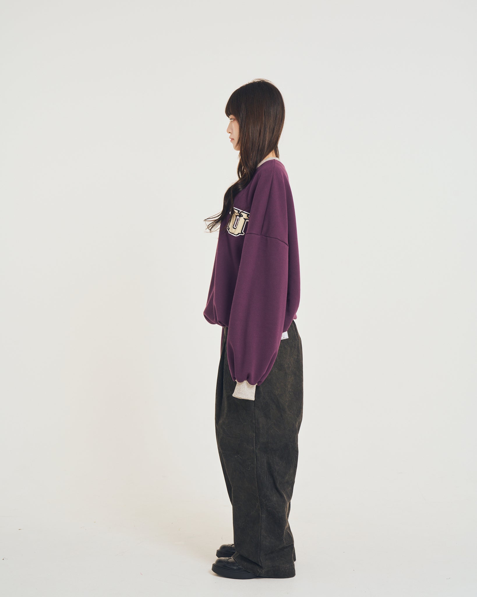 Studs work wide pants | Color_Black | No_efsal-02_Black【EFFECTEN_エフェクテン】【入荷予定アイテム・入荷連絡可能】