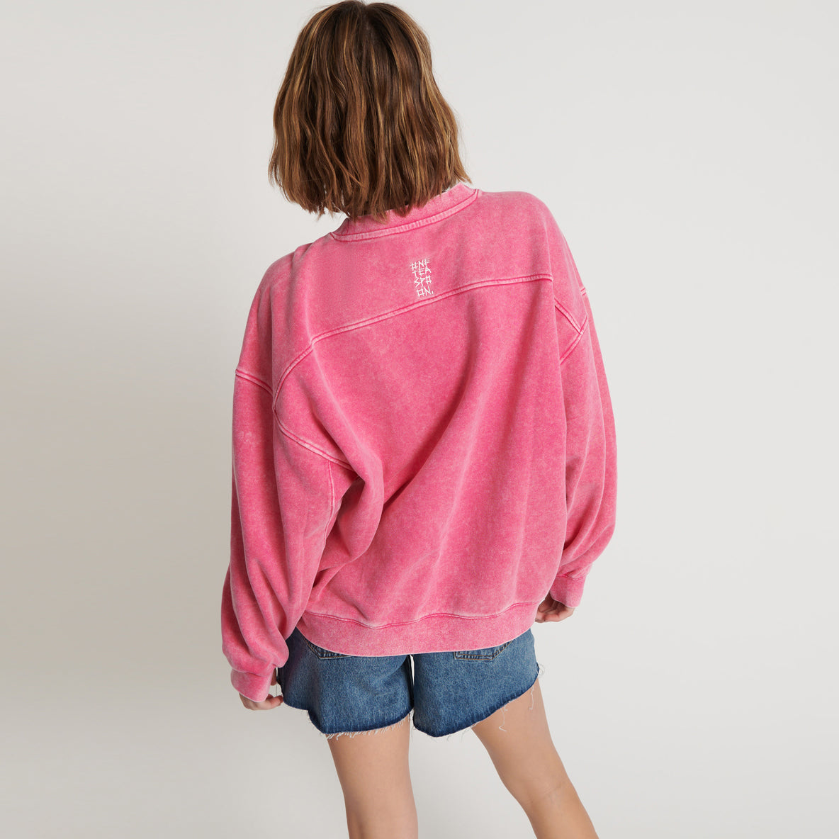 No:26030B | Name:PINK BOWER BIRD RETRO SWEATER | Color:Pink【ONE TEASPOON_ワンティースプーン】
