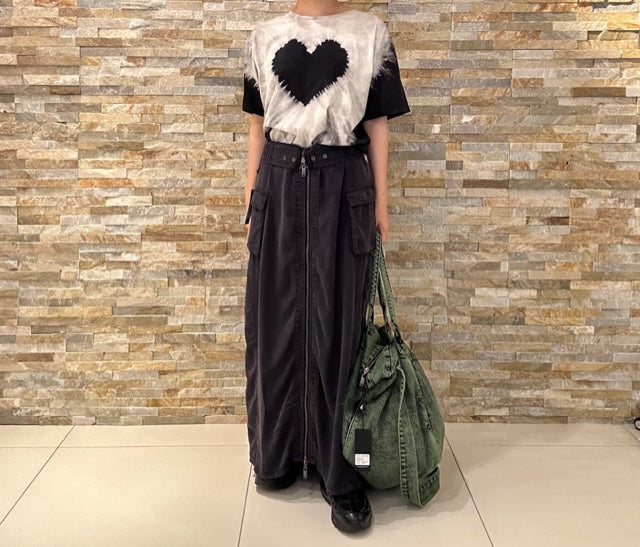 No:26295A | Name:WASHED BLACK TENCEL PARACHUTE SKIRT | Color:Apparel【ONE TEASPOON_ワンティースプーン】【入荷予定アイテム・入荷連絡可能】