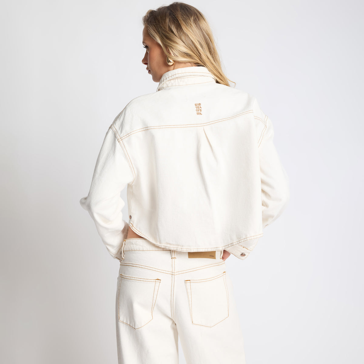 RUSTLER CROPPED DENIM SHACKET – White Beauty | ONE TEASPOON