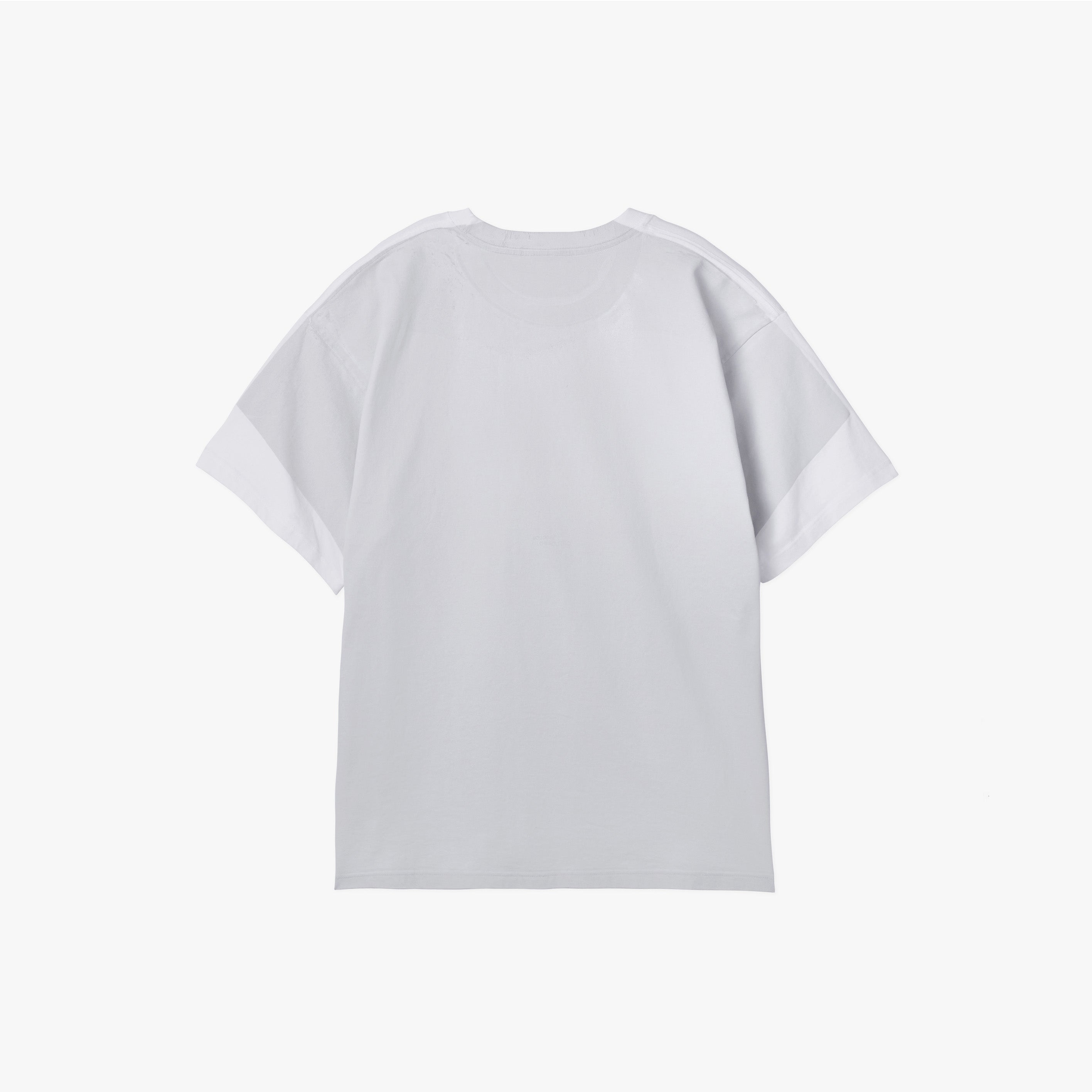 _280 Graphic tee 9 – White × Light Gra Y | UNTRACE