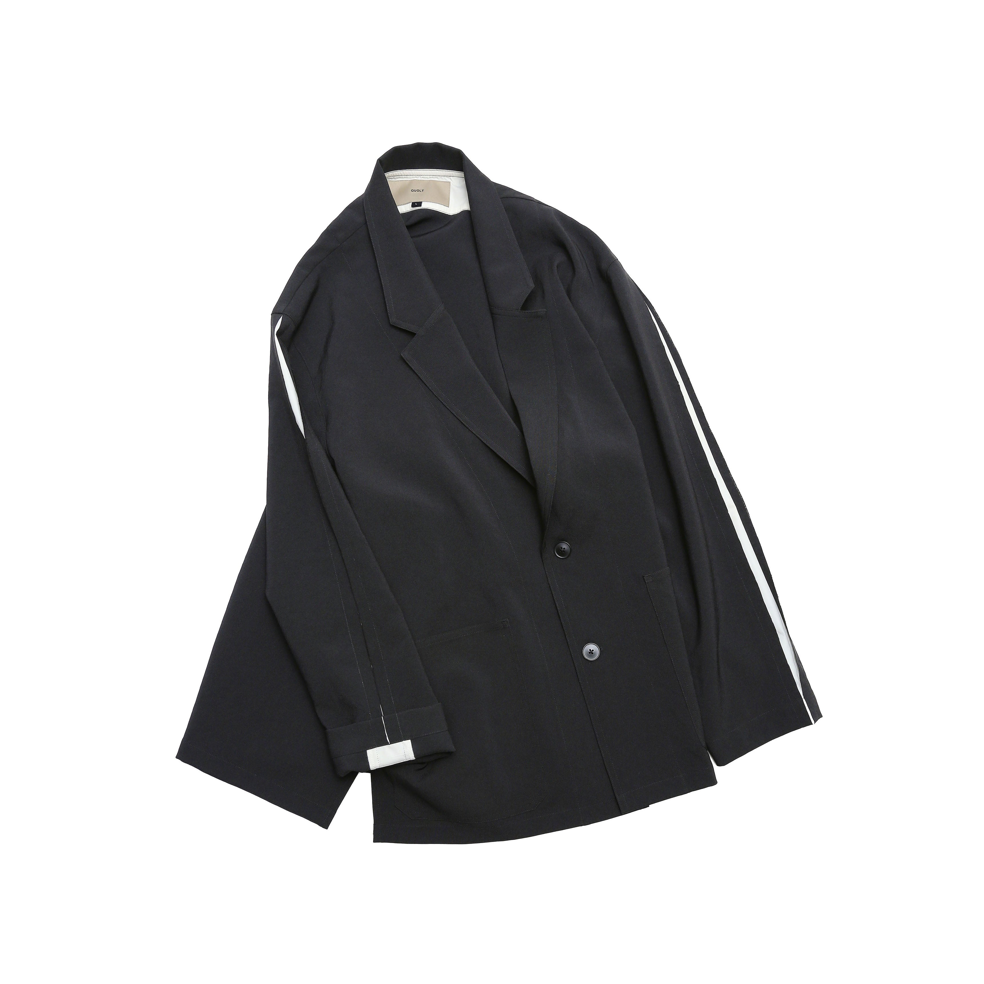 untrad jacket | Color_Black-White | No_901t-1901_Black-White【QUOLT_クオルト】