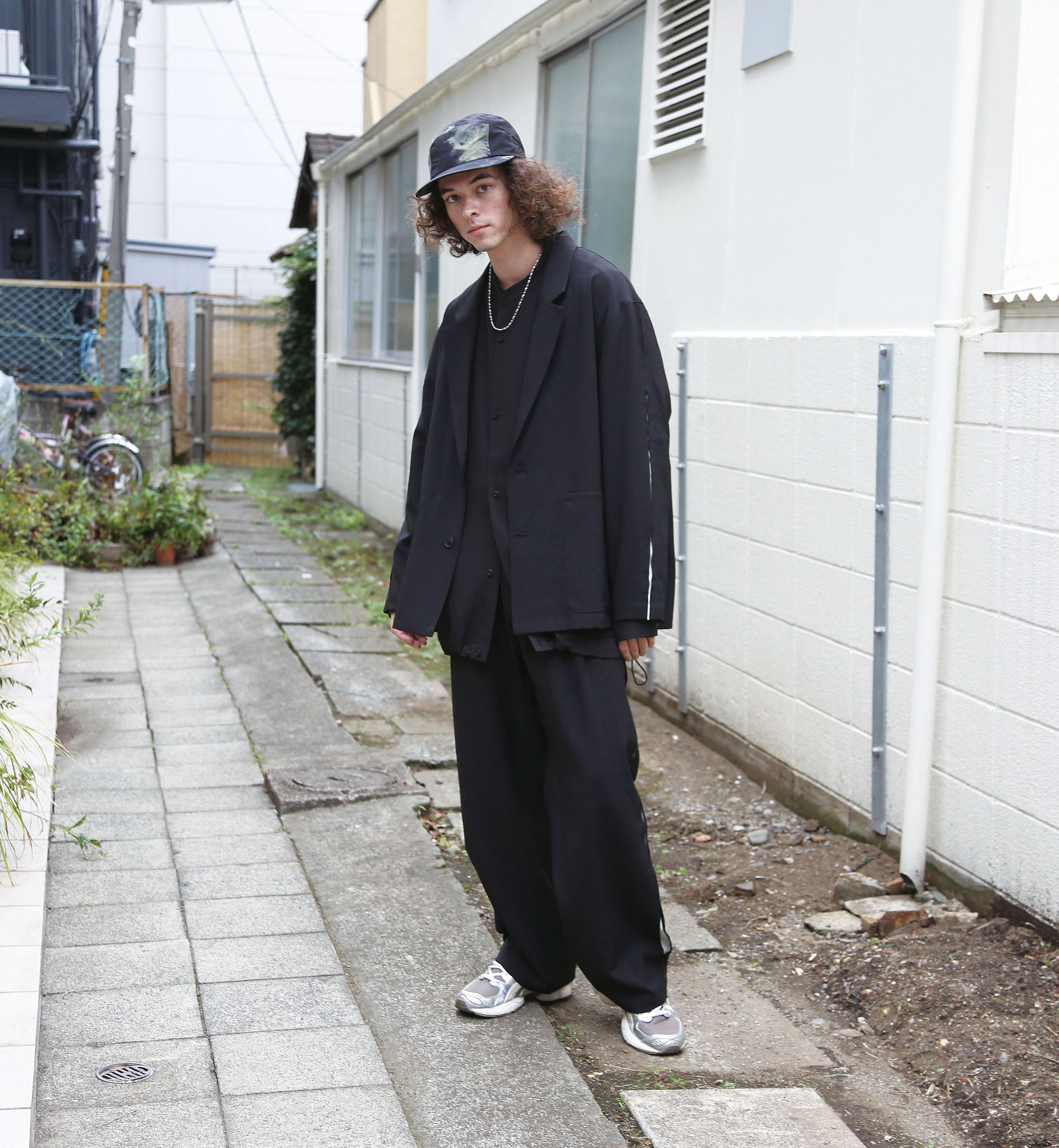 untrad pants | Color_Black-White | No_901t-1902_Black-White【QUOLT_クオルト】