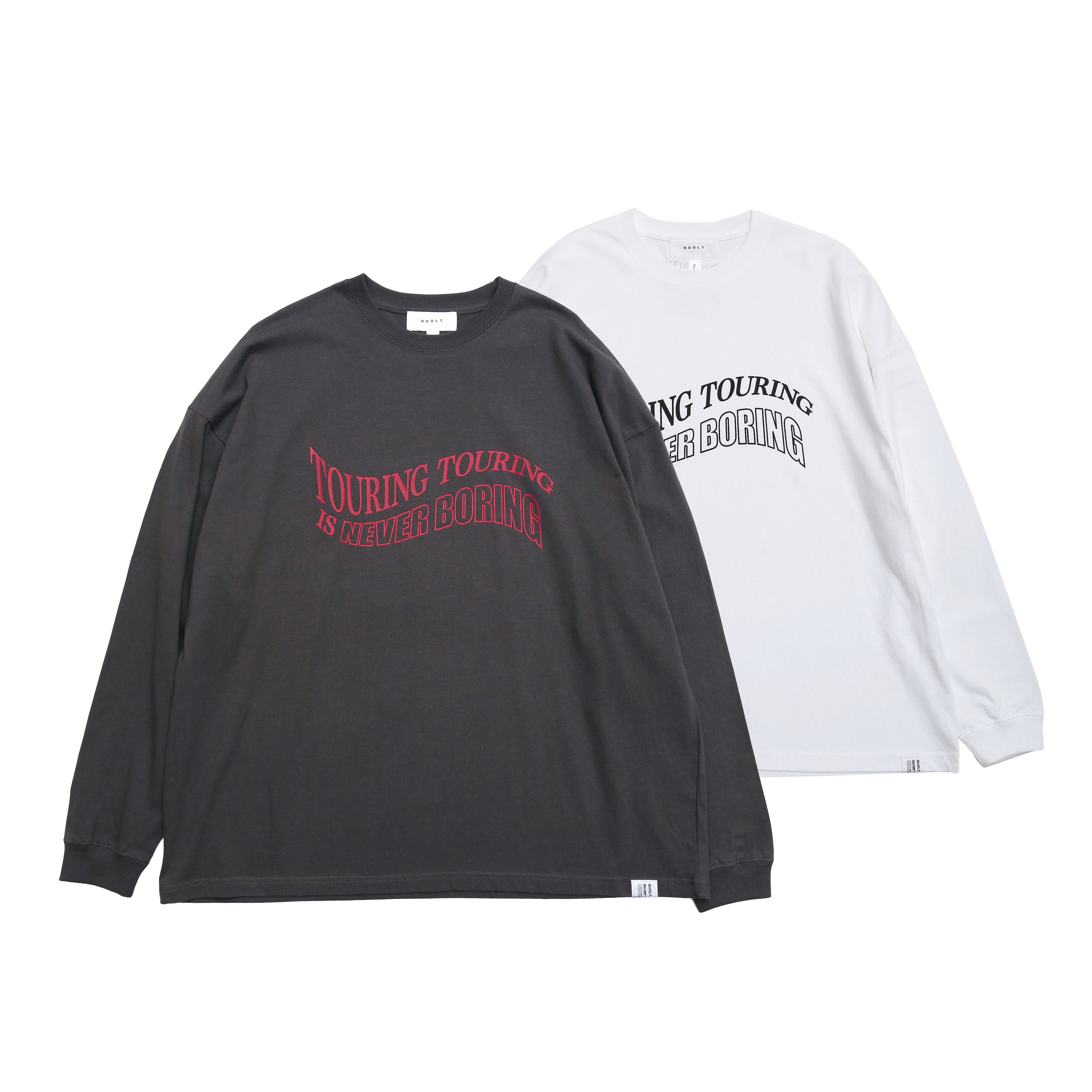 No:901T-1700 | Name:TOURING TEE  | Color:Sumi-Kuro/White  |【QUOLT_クオルト】【ネコポス選択可能】