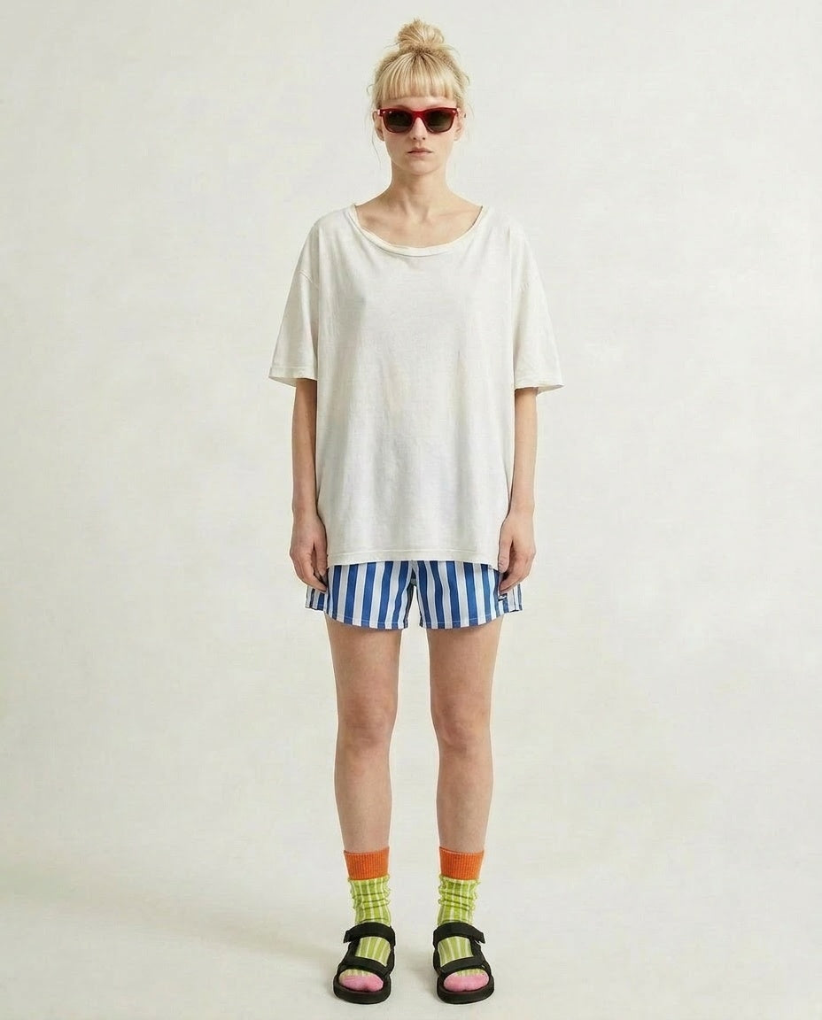 Cotton Needle-Out Socks | Stripes – 4 Colors | DECKA QUALITY SOCKS | SHOWATABÉ【ネコポス選択可能】