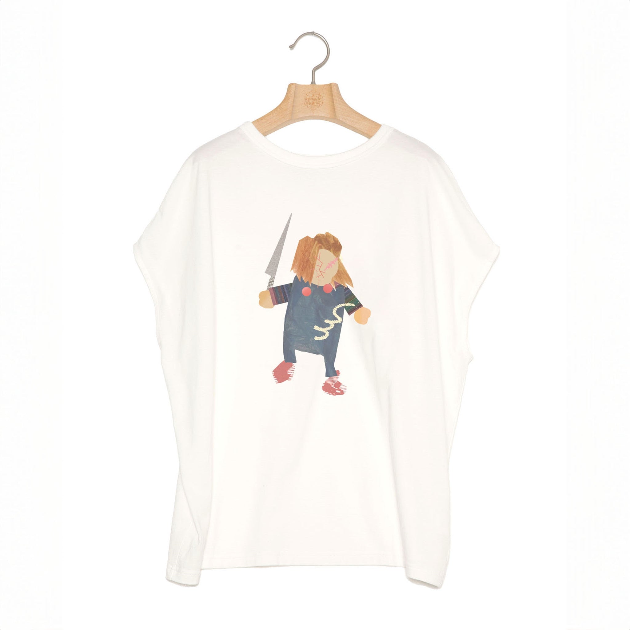 No:bsd24SS-19HW | Name:UnKnown Tee/The Doll | Color:White【BEDSIDEDRAMA_ベッドサイドドラマ】
