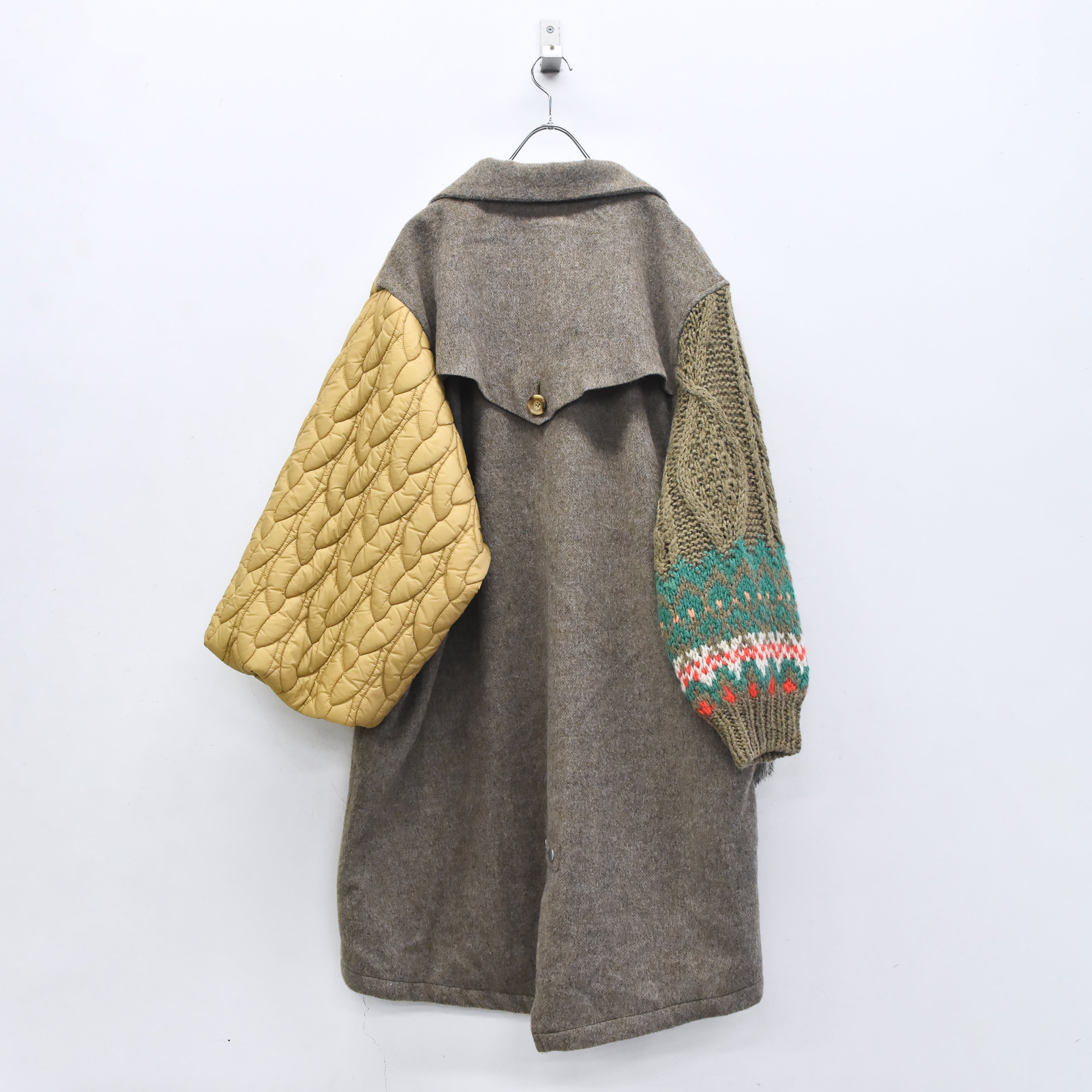 OOPARTS Mix Gawn Coat | Color_Beige | No_bsd25aw-01_beige【BEDSIDEDRAMA_ベッドサイドドラマ】【入荷予定アイテム・入荷連絡可能】