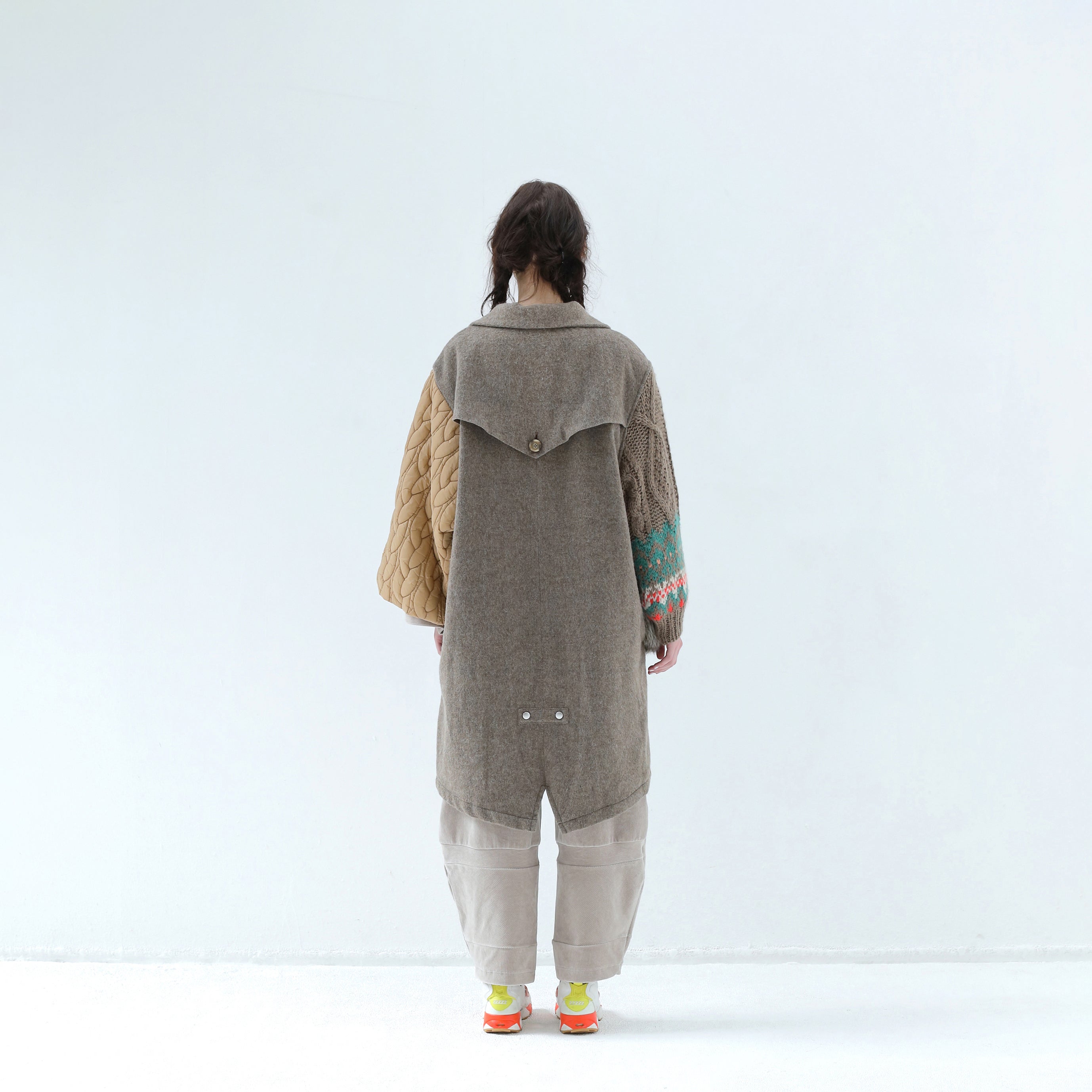 OOPARTS Mix Gawn Coat | Color_Beige | No_bsd25aw-01_beige【BEDSIDEDRAMA_ベッドサイドドラマ】【入荷予定アイテム・入荷連絡可能】