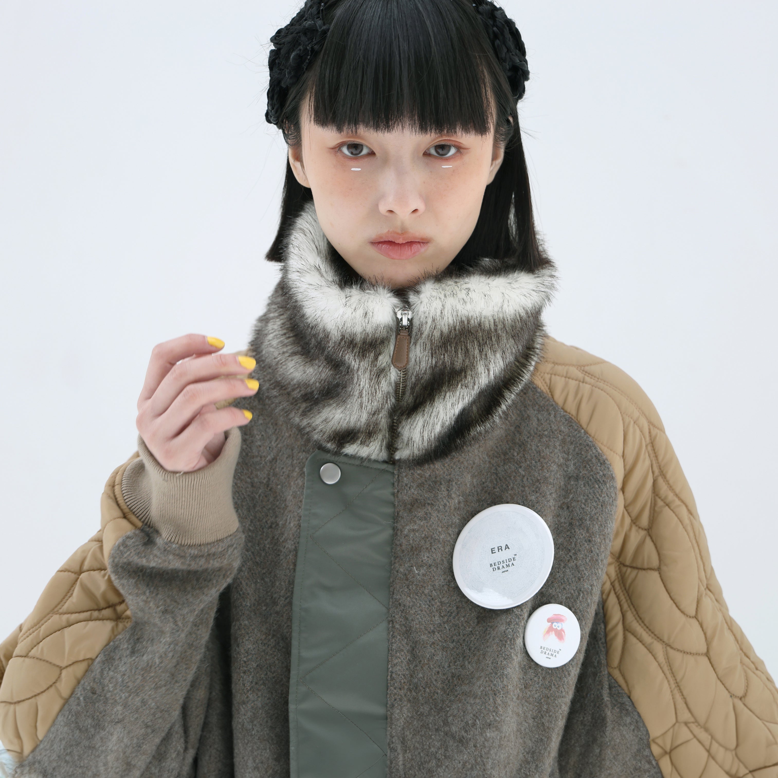 The Origin Folklore Blouson | Color_Beige | No_bsd25aw-03_beige【BEDSIDEDRAMA_ベッドサイドドラマ】【入荷予定アイテム・入荷連絡可能】