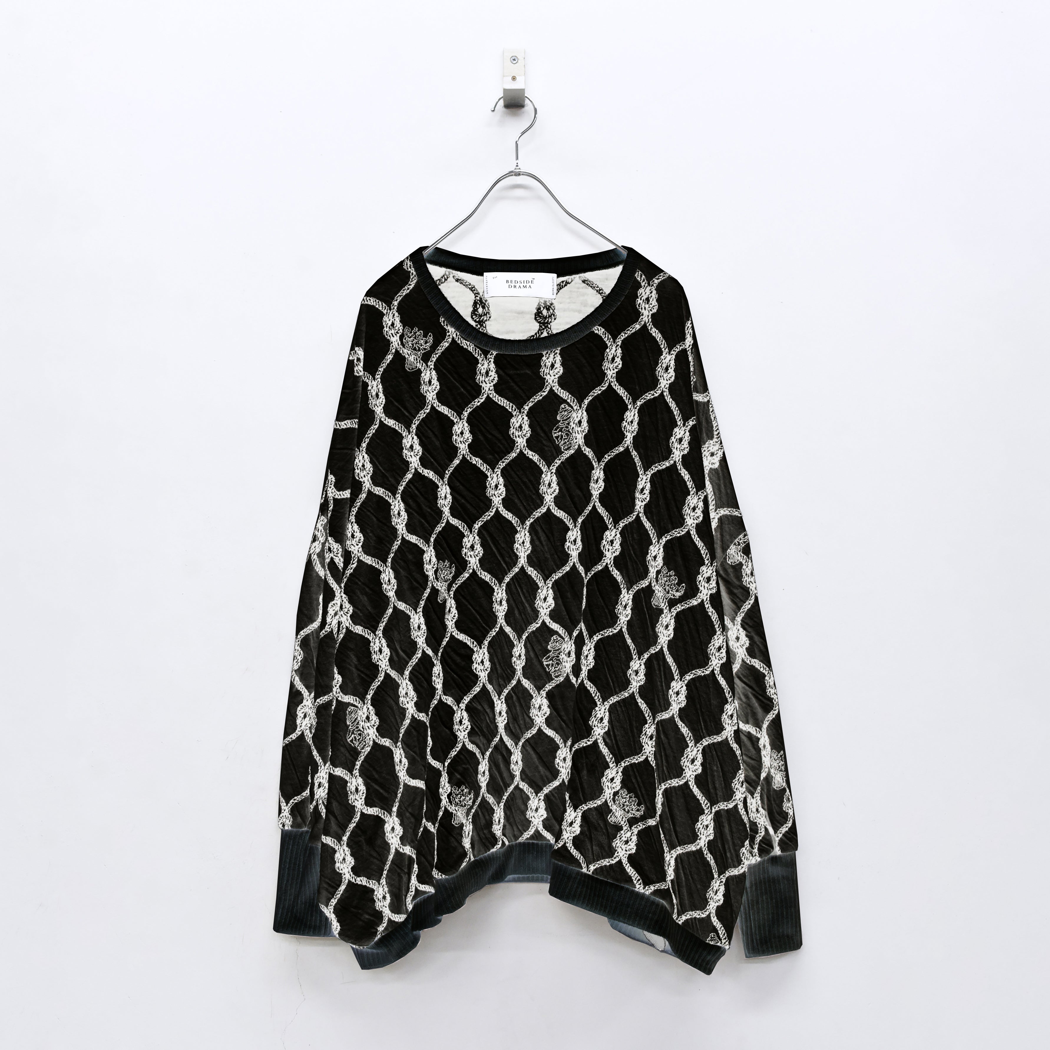 Origin Jacquard Pullover | Color_Black | No_bsd25aw-11_black【BEDSIDEDRAMA_ベッドサイドドラマ】【入荷予定アイテム・入荷連絡可能】