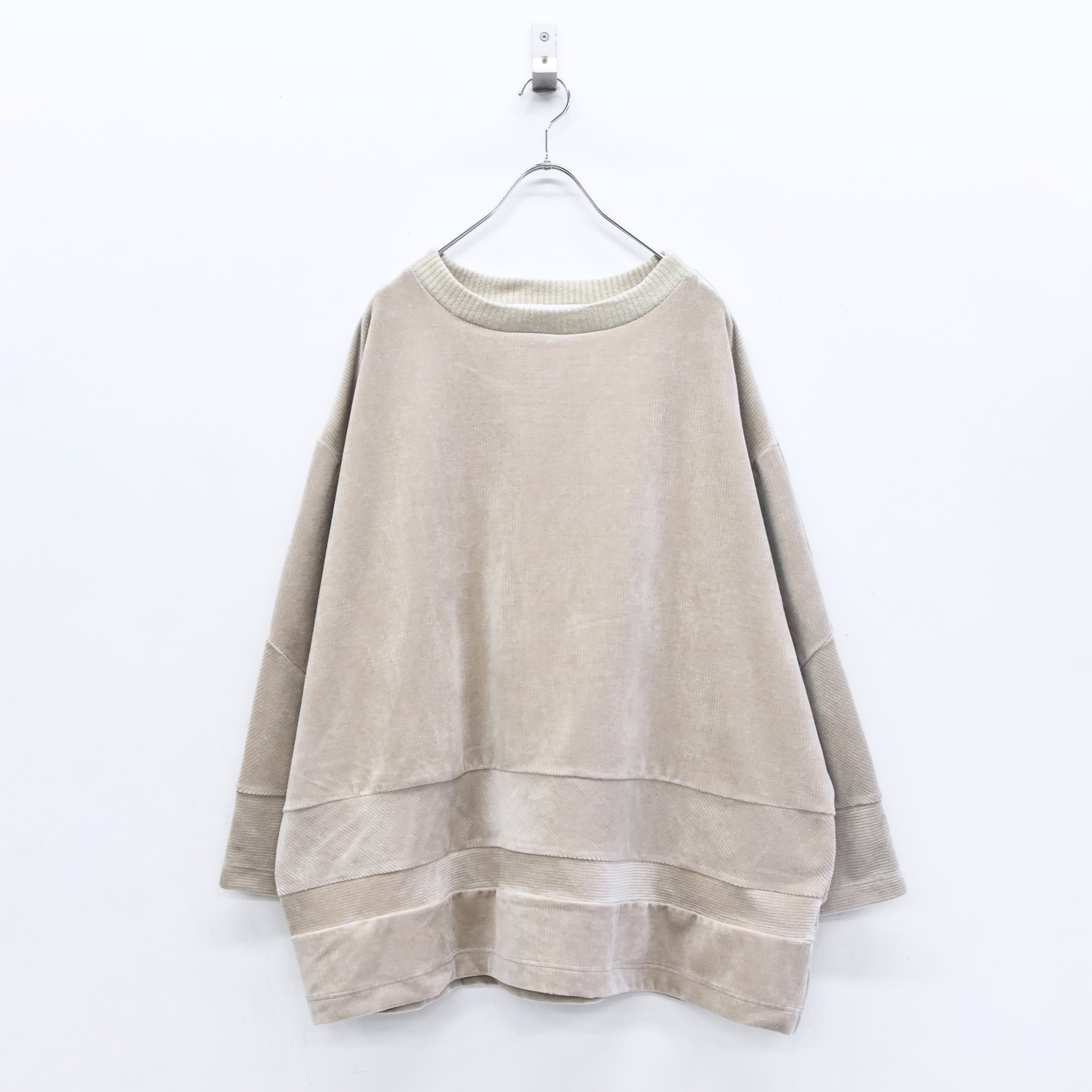 Pattern Switch Pullover | Color_G Beige | No_bsd25aw-17_g beige【BEDSIDEDRAMA_ベッドサイドドラマ】【入荷予定アイテム・入荷連絡可能】