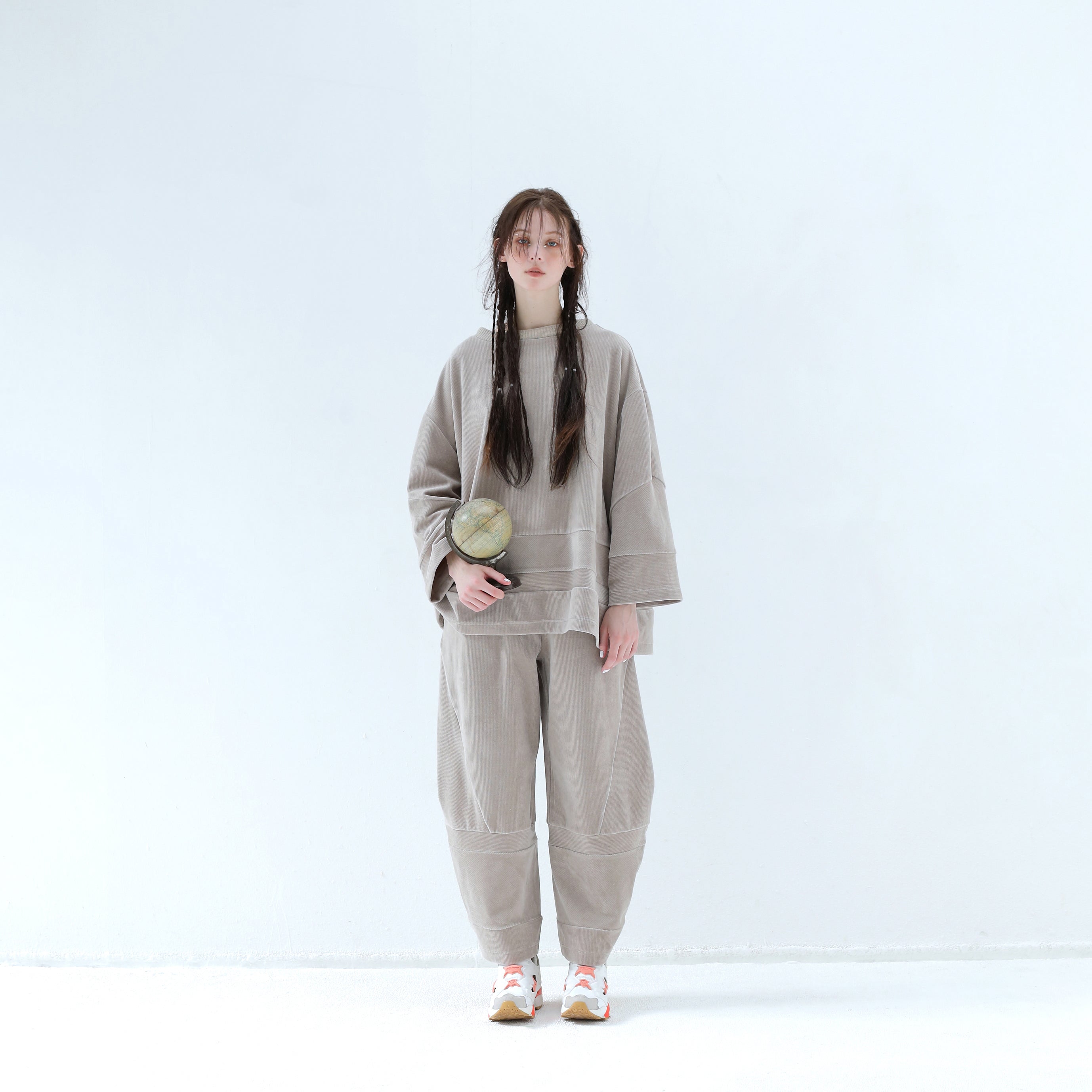 Pattern Switch Pullover | Color_G Beige | No_bsd25aw-17_g beige【BEDSIDEDRAMA_ベッドサイドドラマ】【入荷予定アイテム・入荷連絡可能】