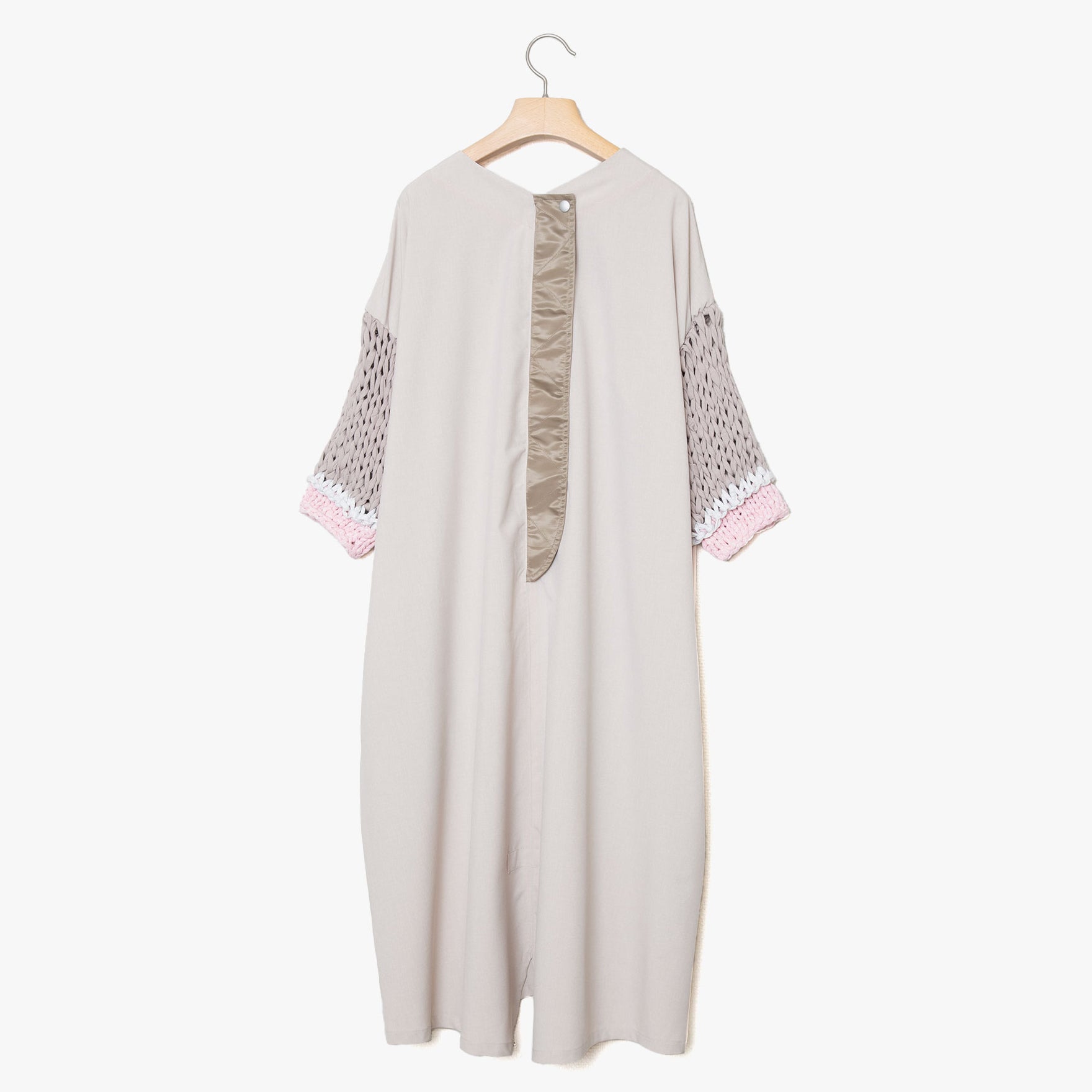 BSD25SS-02_Beige | Loose Sleeve Military One-piece | Color:Beige【BEDSIDEDRAMA_ベッドサイドドラマ】【入荷予定アイテム・入荷連絡可能】