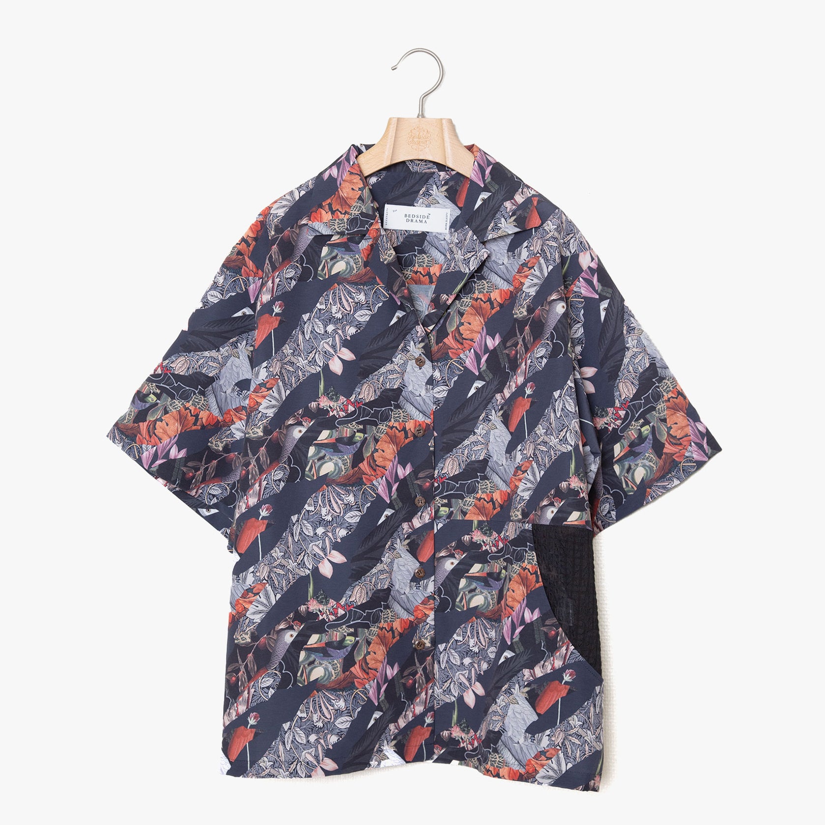 BSD25SS-05_Black | Arts & Crafts ALOHA Shirt | Color:Black【BEDSIDEDRAMA_ベッドサイドドラマ】【入荷予定アイテム・入荷連絡可能】