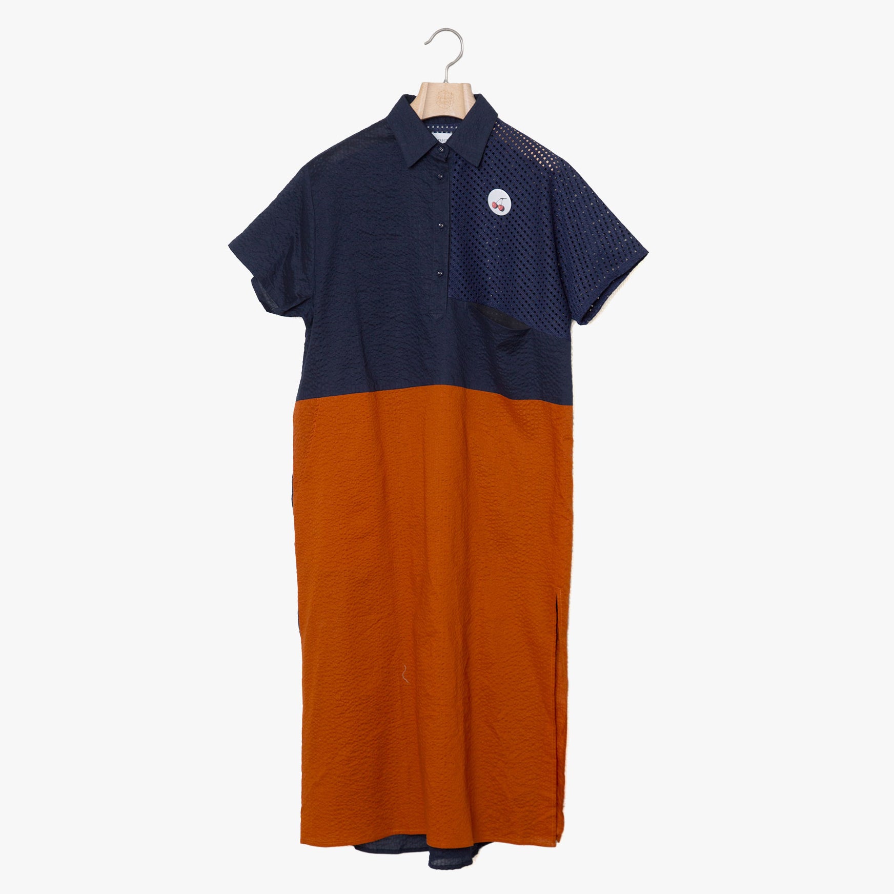 BSD25SS-15_Navy | Color Panel Relax One-piece | Color:Navy【BEDSIDEDRAMA_ベッドサイドドラマ】【入荷予定アイテム・入荷連絡可能】